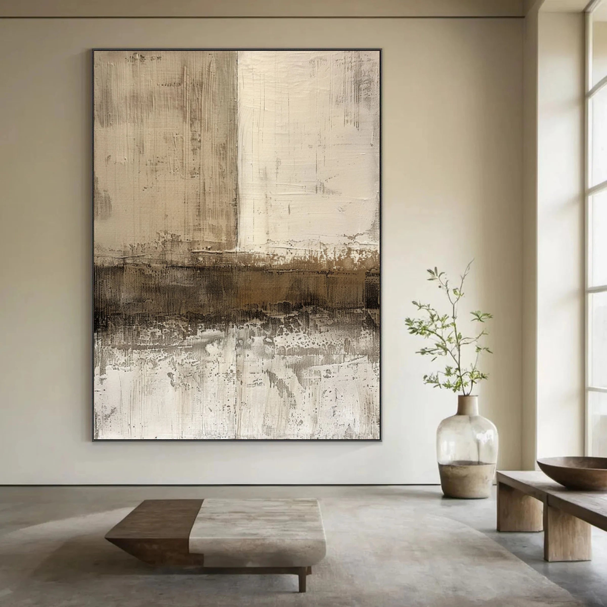 Abstract Landscape ｜ Muted-Earth-Horizon