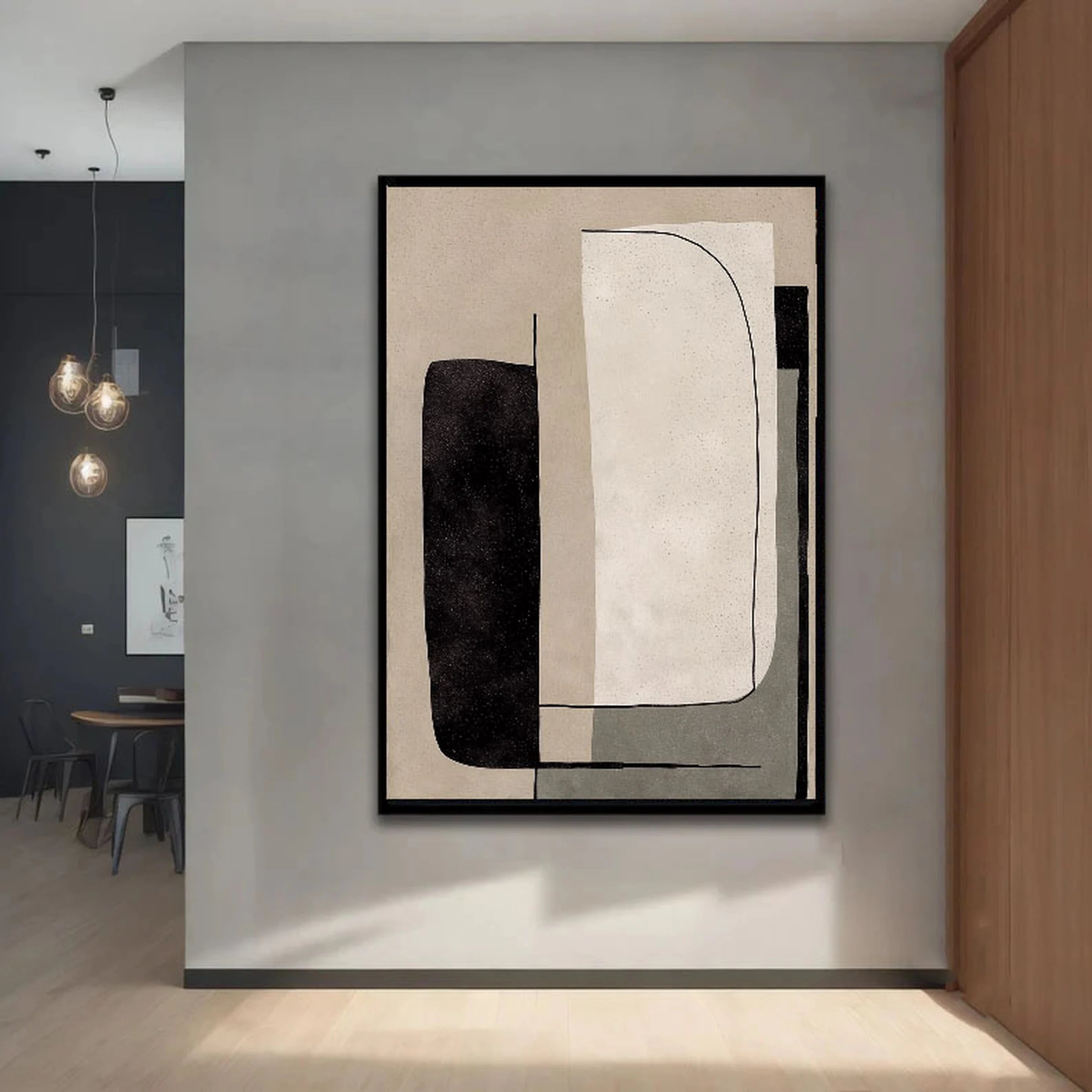 Geometric Abstract Art ｜ Muted-Organic-Blocks