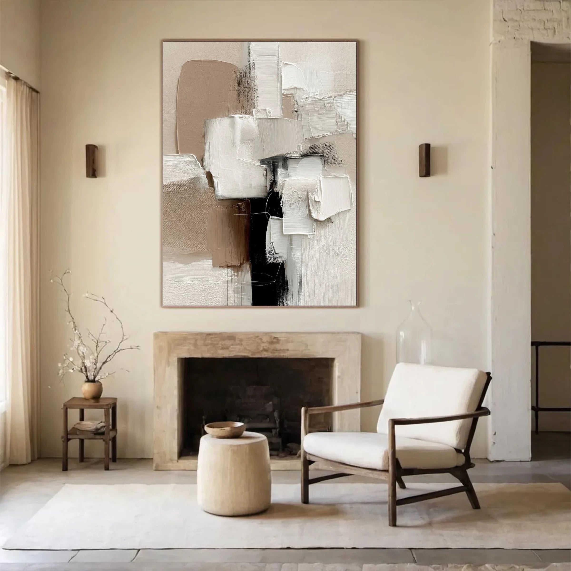 Textured Wall Art ｜ Oat-Plaster-Matrix