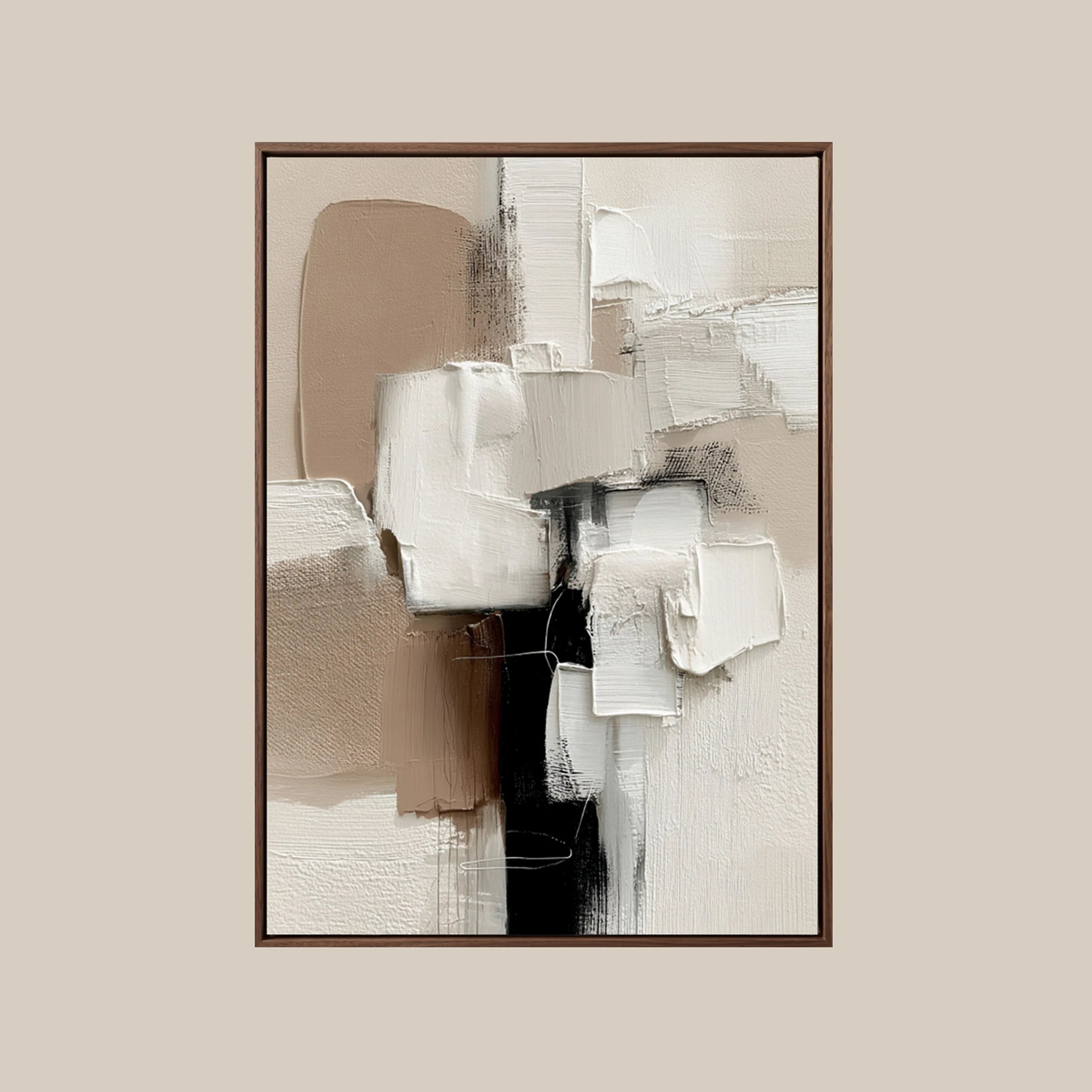 Textured Wall Art ｜ Oat-Plaster-Matrix