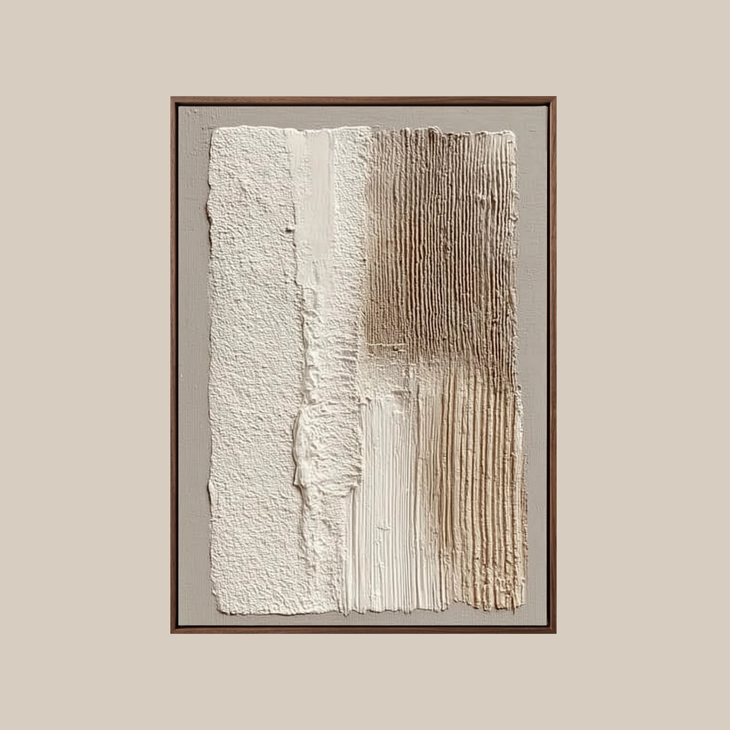 Line Art Abstract ｜ Oat-Ribbed-Patchwork