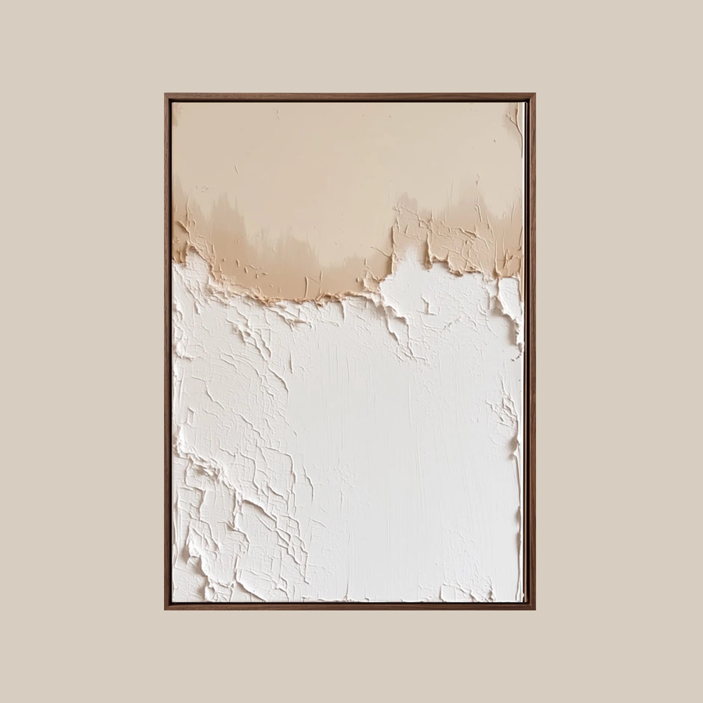 Neutral Wall Art ｜ Oatmeal-Plaster-Fracture