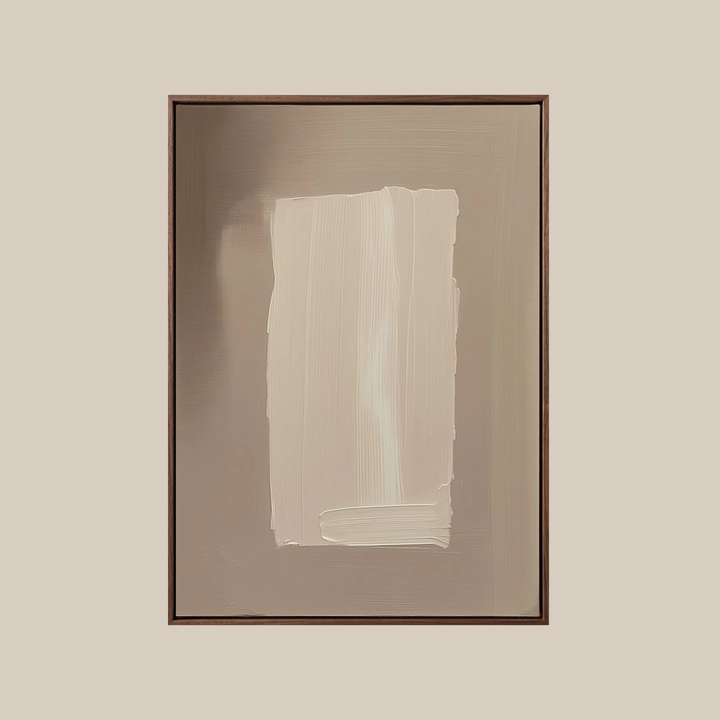 Neutral Wall Art ｜ Oatmeal-Stroke-Monochrome