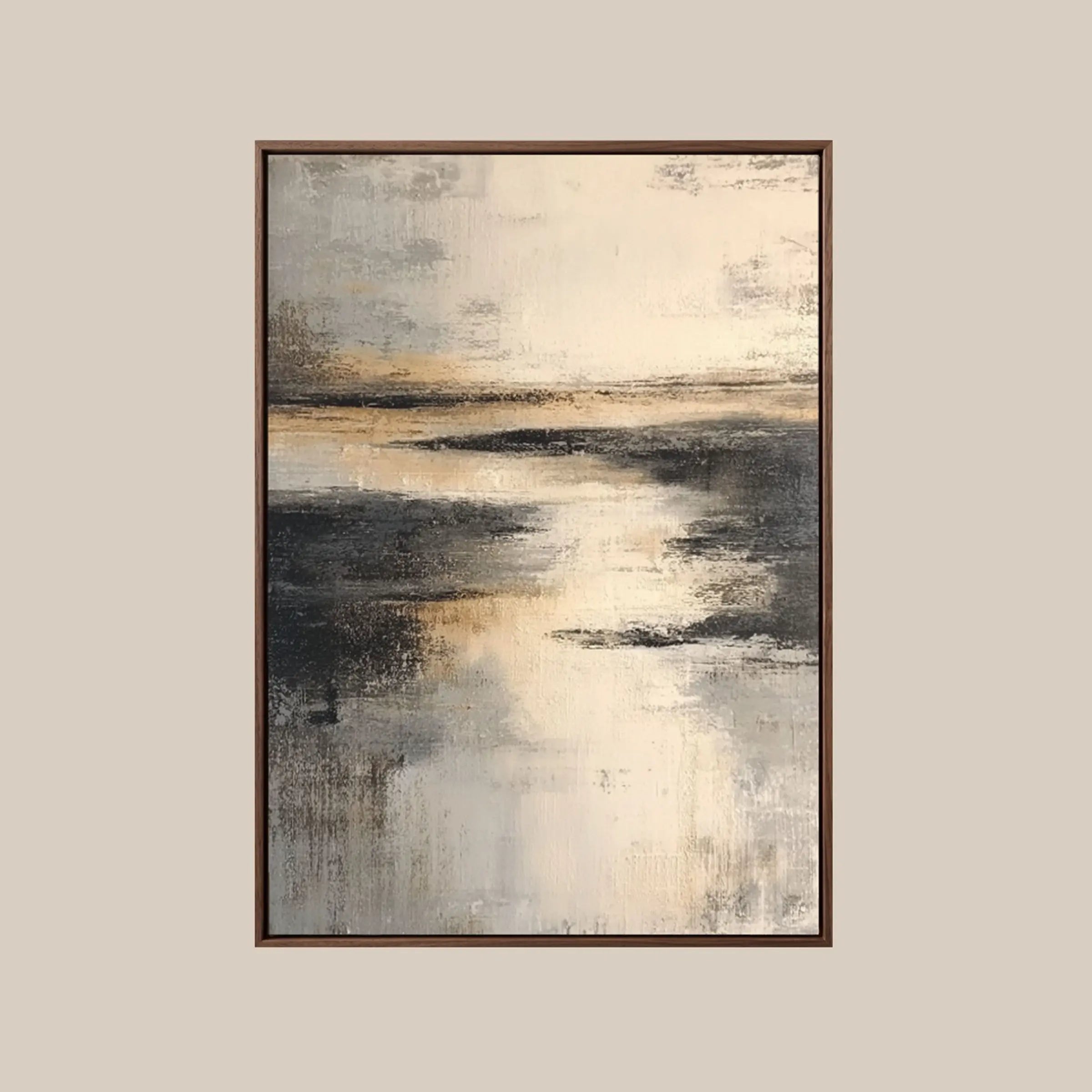 Neutral Wall Art ｜ Oatmeal-Whisper-Strata