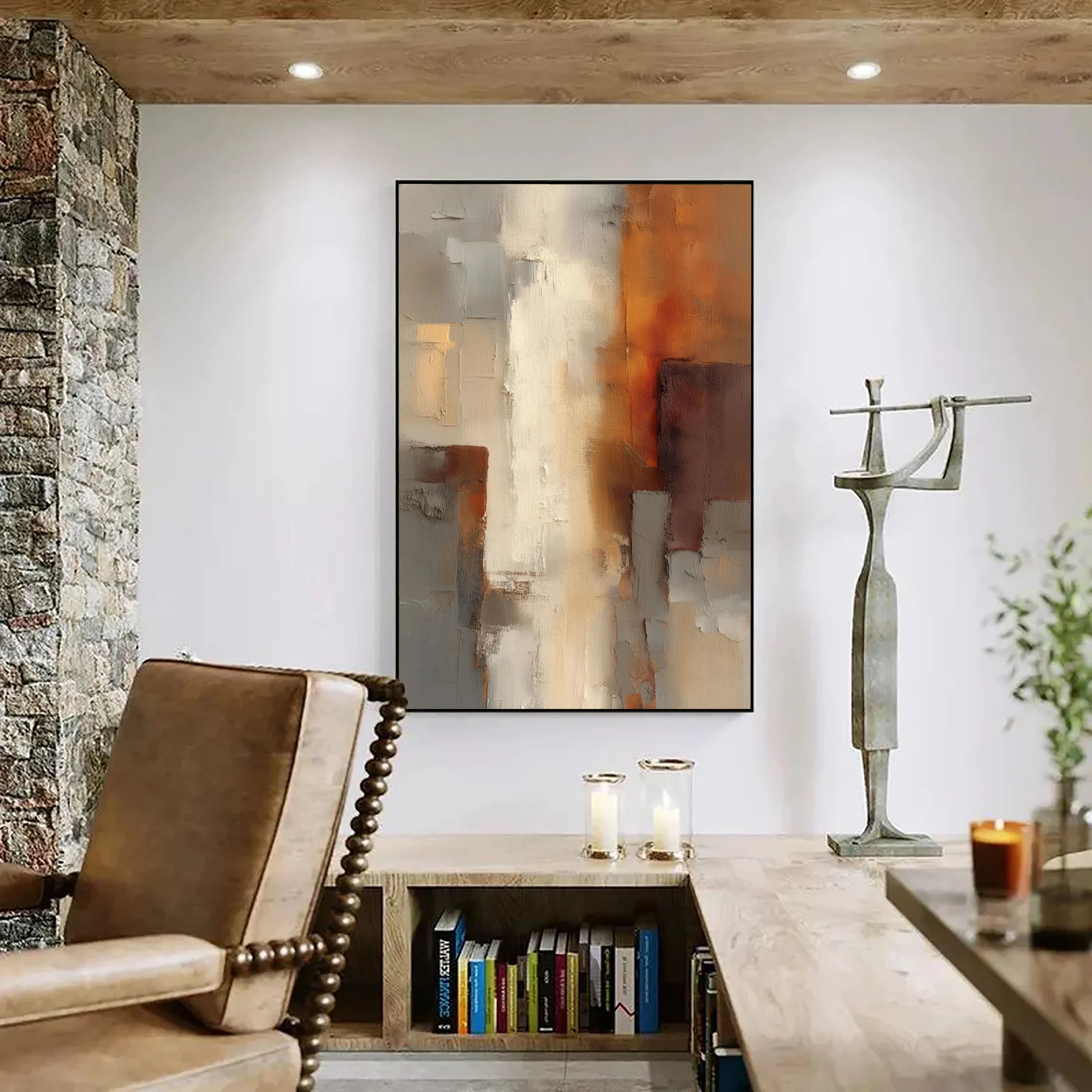 Color Field Painting ｜ Ochre-Field-Glow