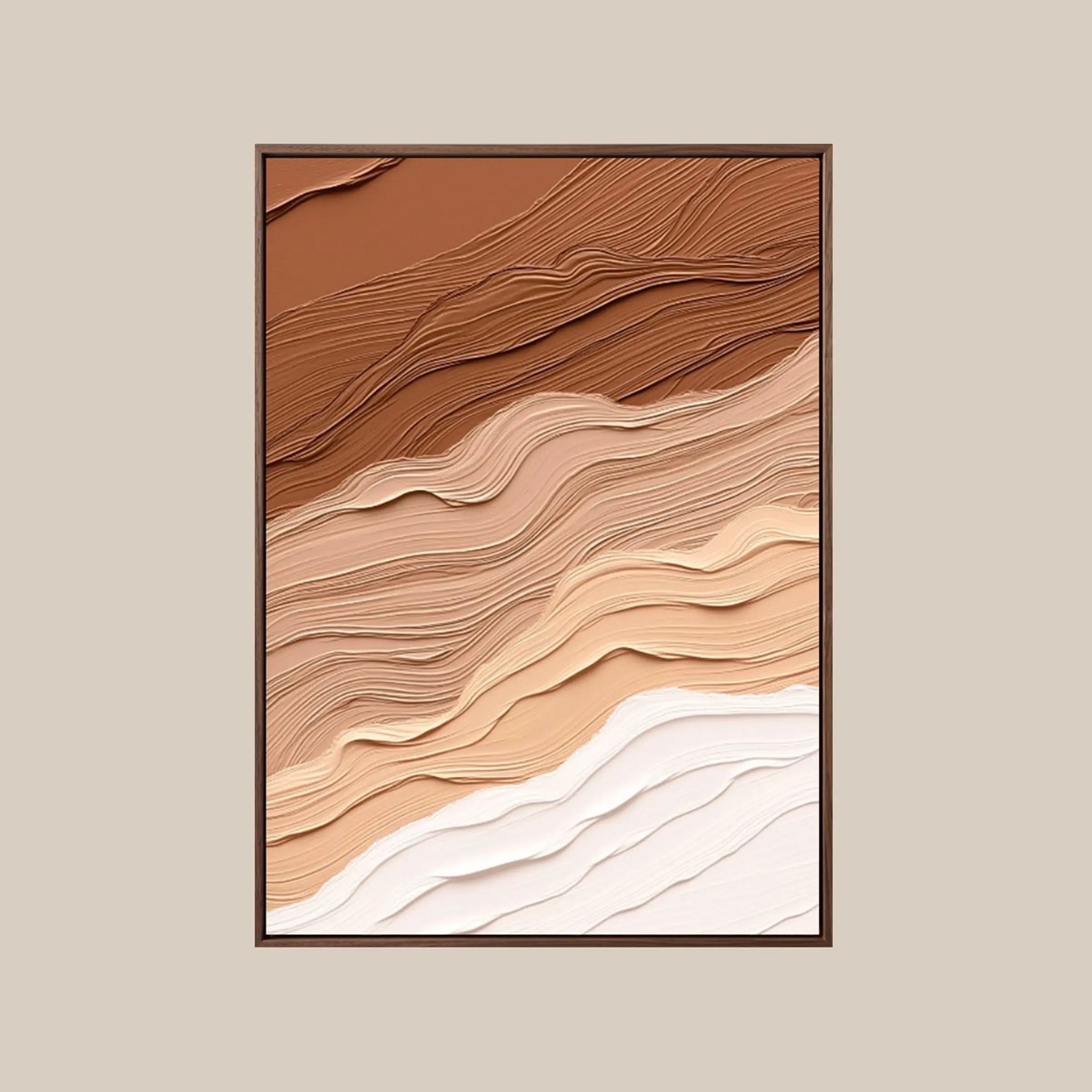 Impasto Oil Painting ｜ Ochre-Ridge-Flow