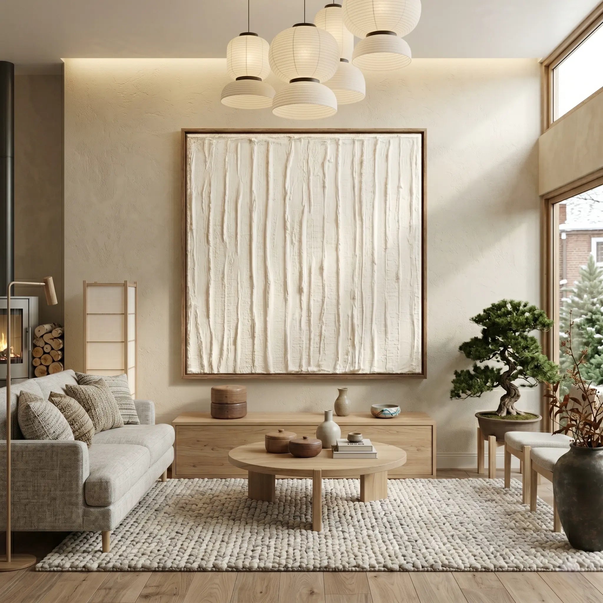 Textured Wall Art ｜ Organic-Birch-Groove