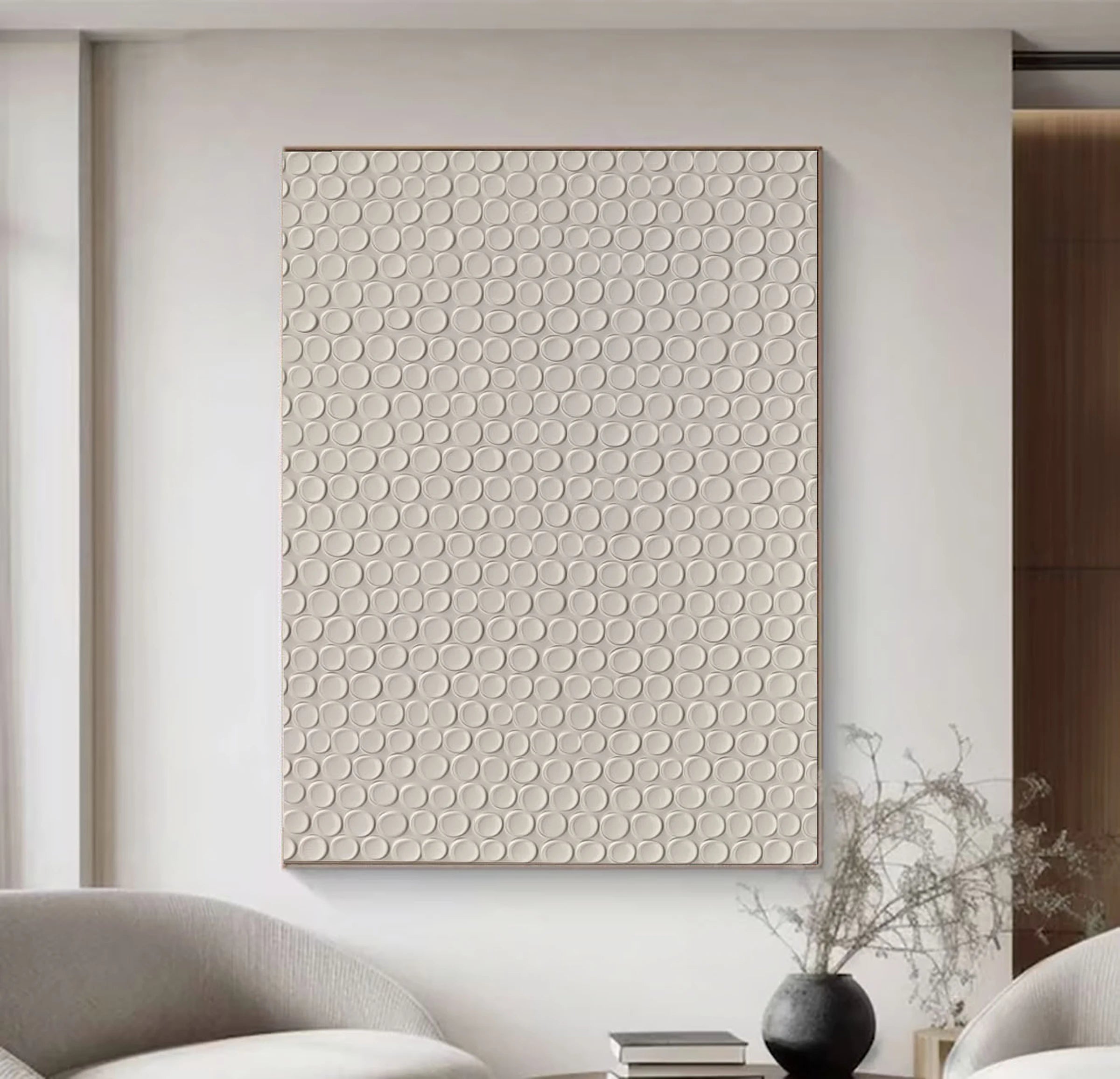 Geometric Abstract Art ｜ Plaster-Circle-Matrix