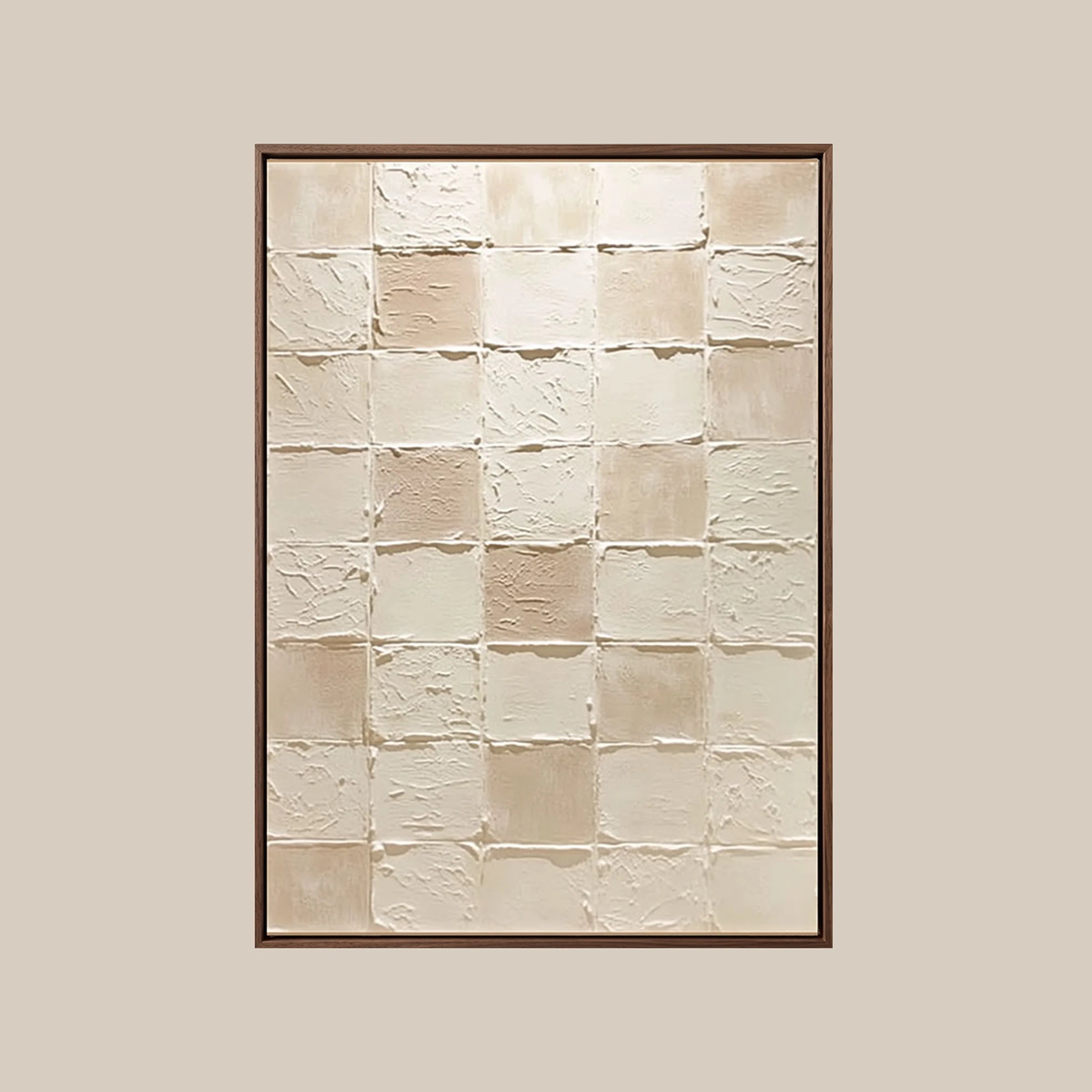 Geometric Abstract Art ｜ Plaster-Grid-Checkerboard