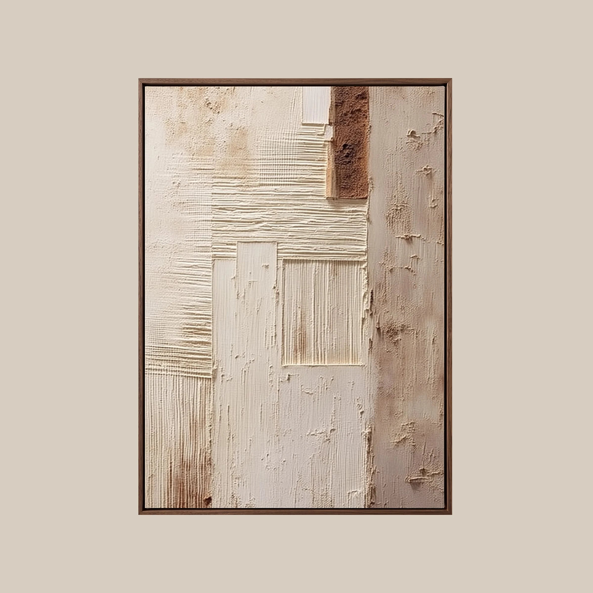 Textured Wall Art ｜ Plaster-Patchwork-Relief