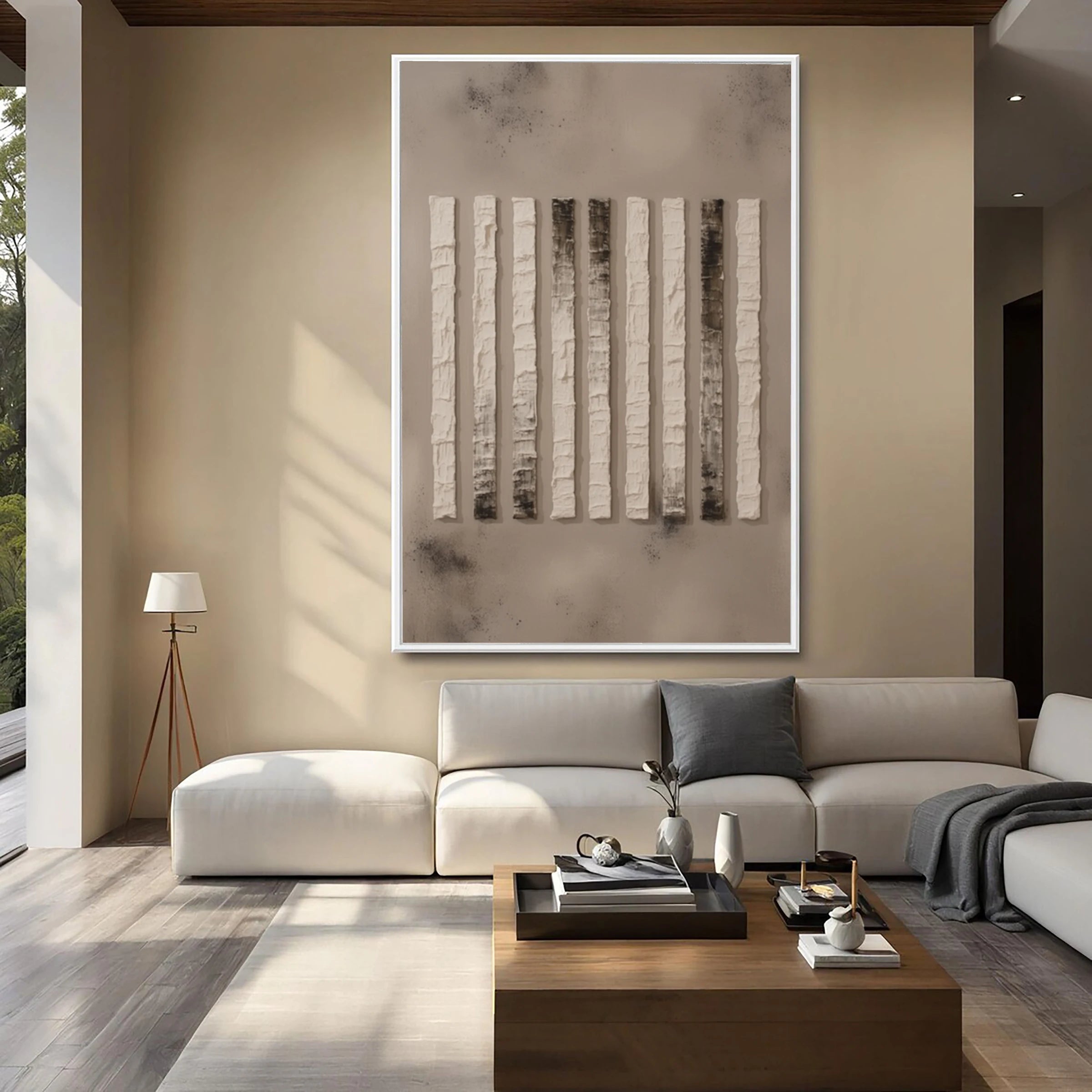 Textured Wall Art ｜ Plaster-Pillar-Relief