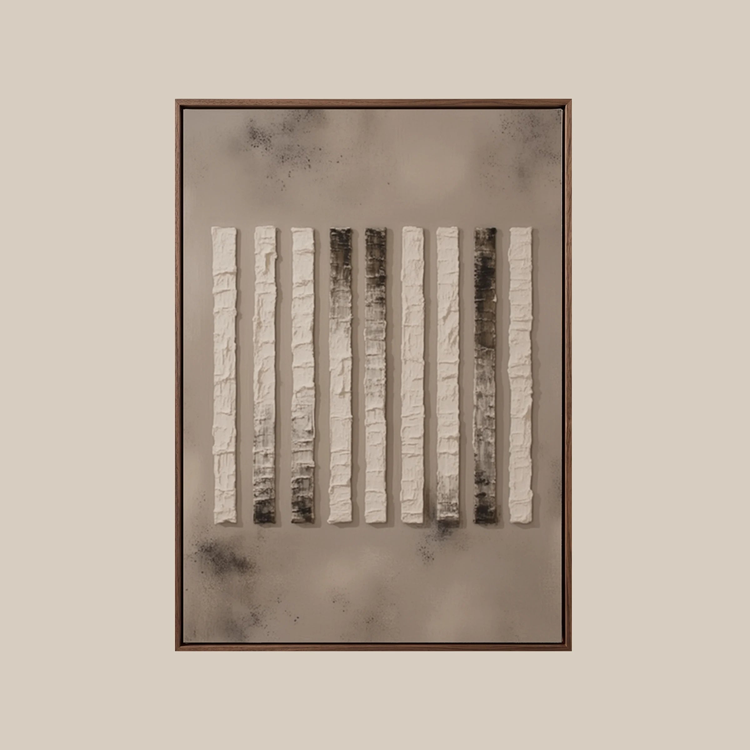 Textured Wall Art ｜ Plaster-Pillar-Relief