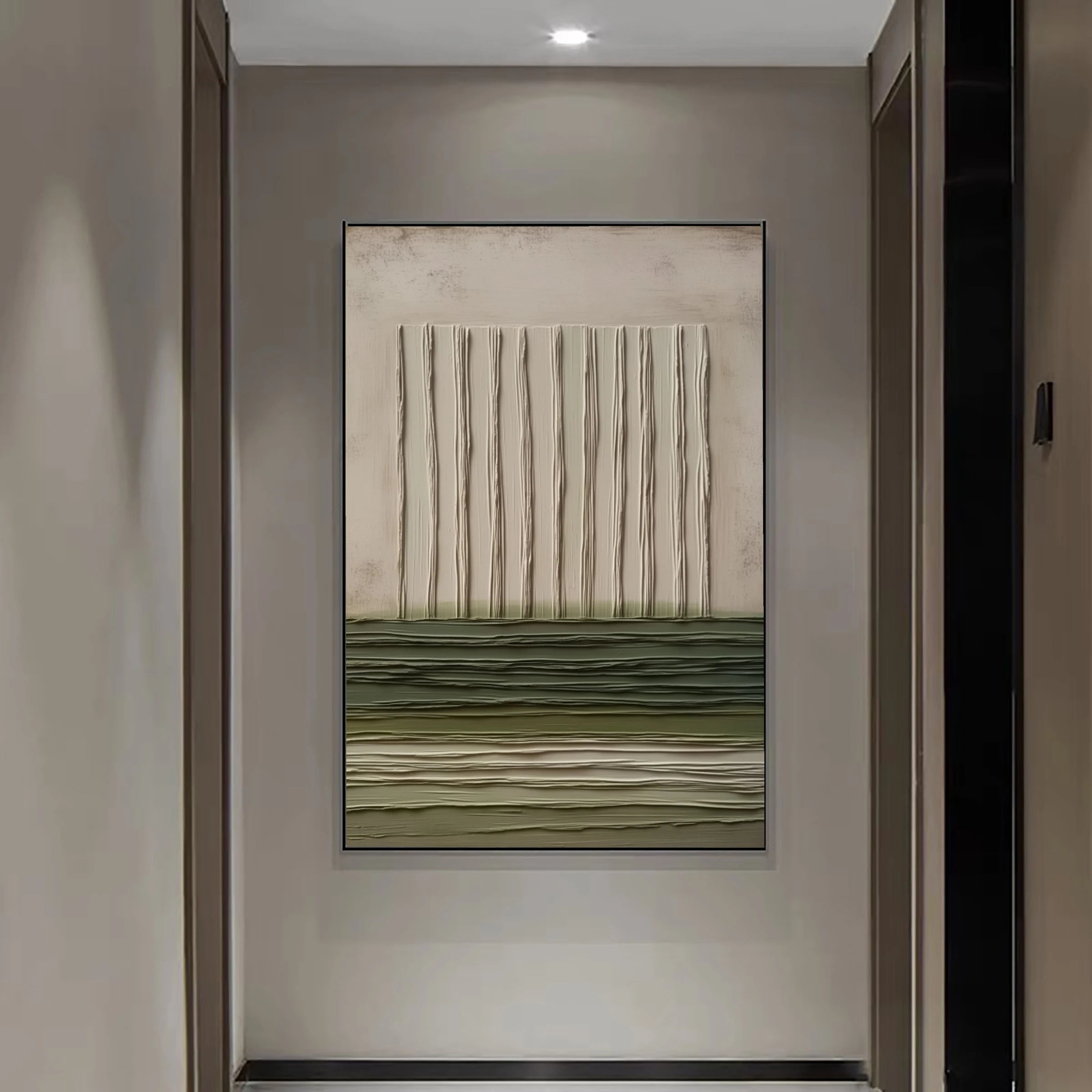 Textured Wall Art ｜ Plaster-Sage-Relief
