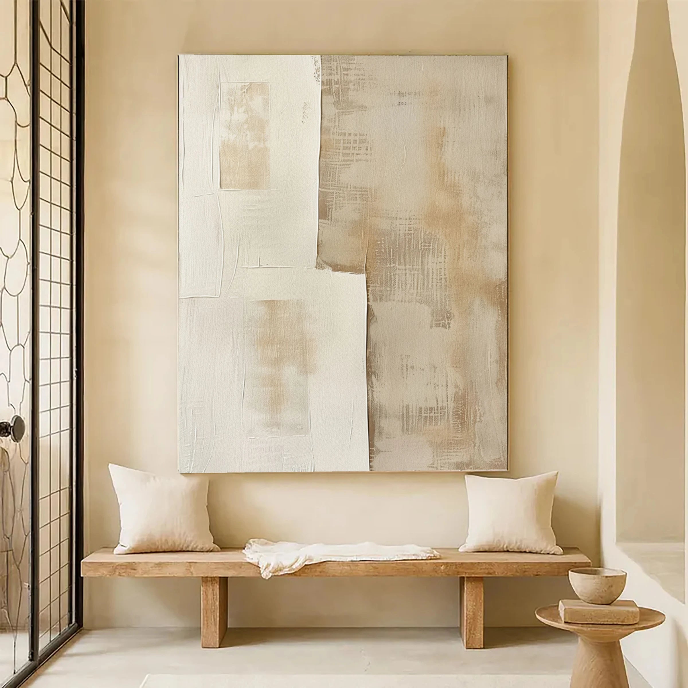 Textured Wall Art ｜ Plaster-Woven-Relief