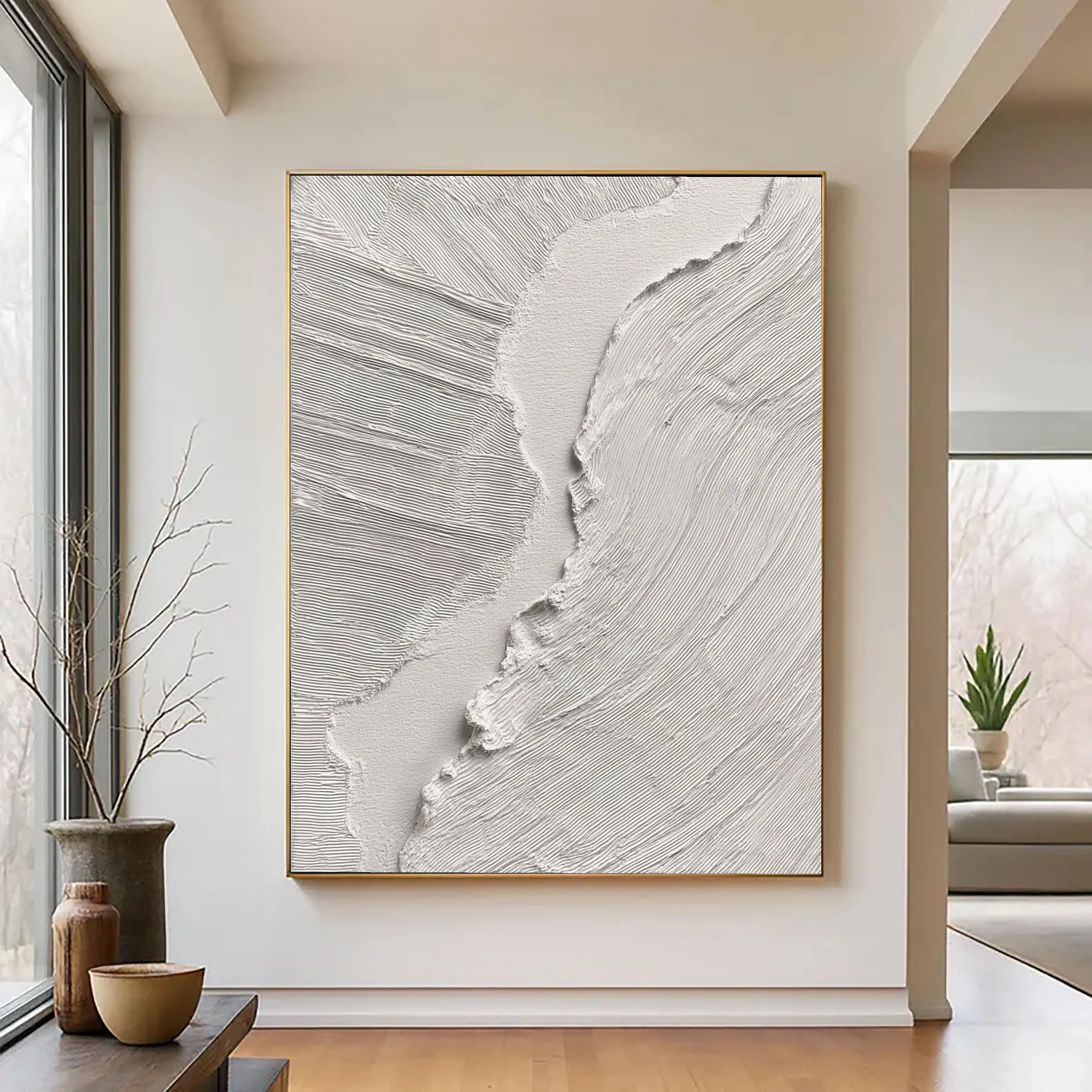 Textured Wall Art ｜ Ribbed-Chasm-Plaster