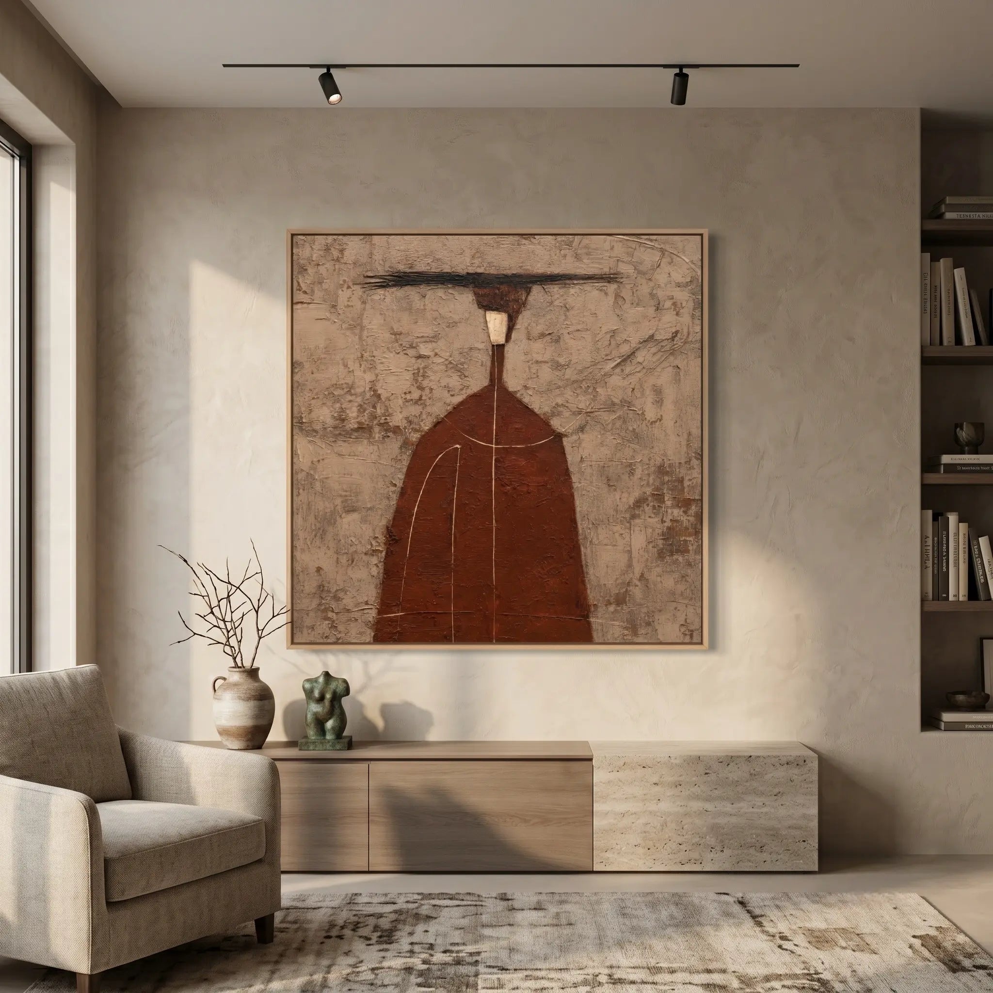 Japandi Wall Art ｜ Rustic-Mesa-Guardian