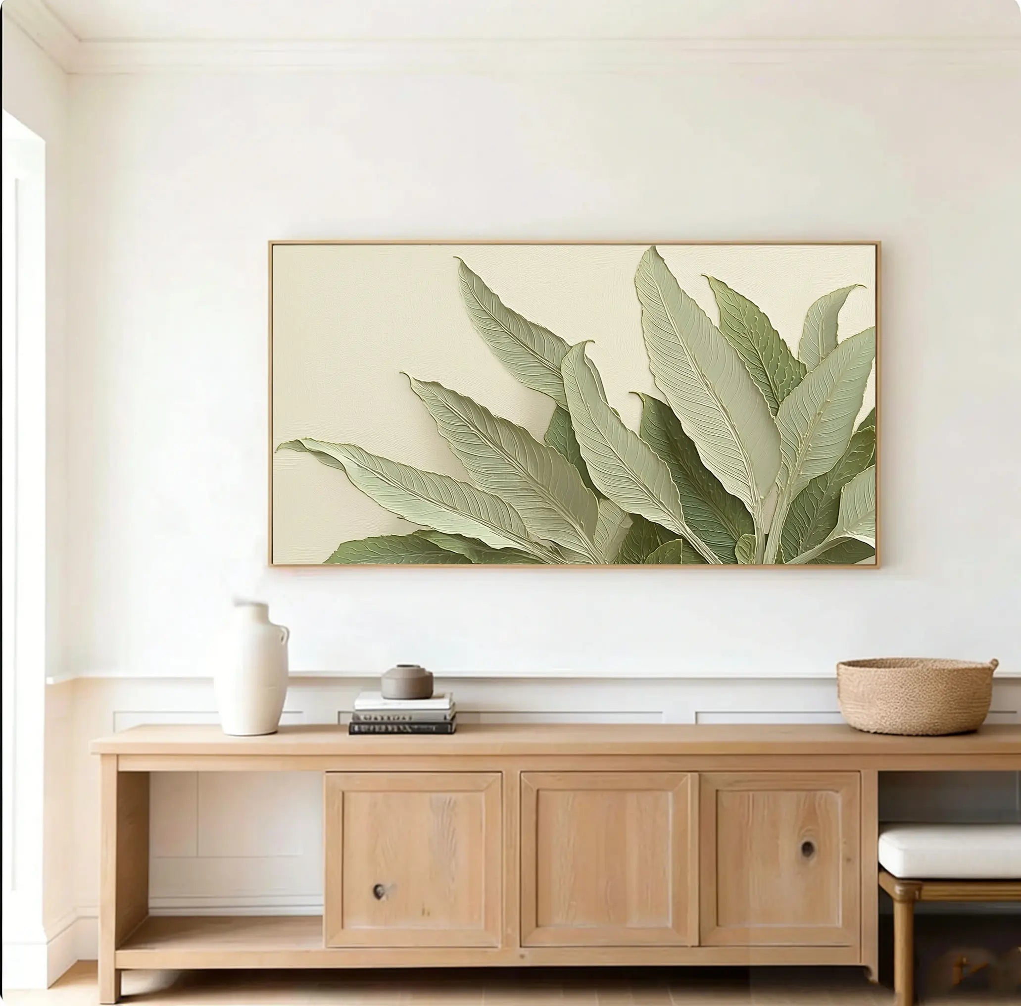Textured Wall Art ｜ Sage-Verdant-Lush