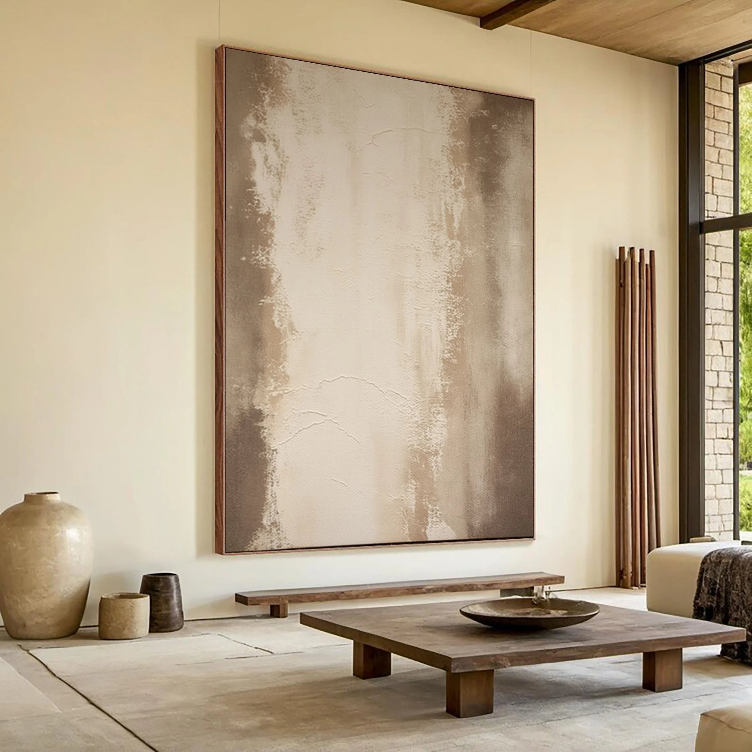 Neutral Wall Art ｜ Serene-Chalk-Rift