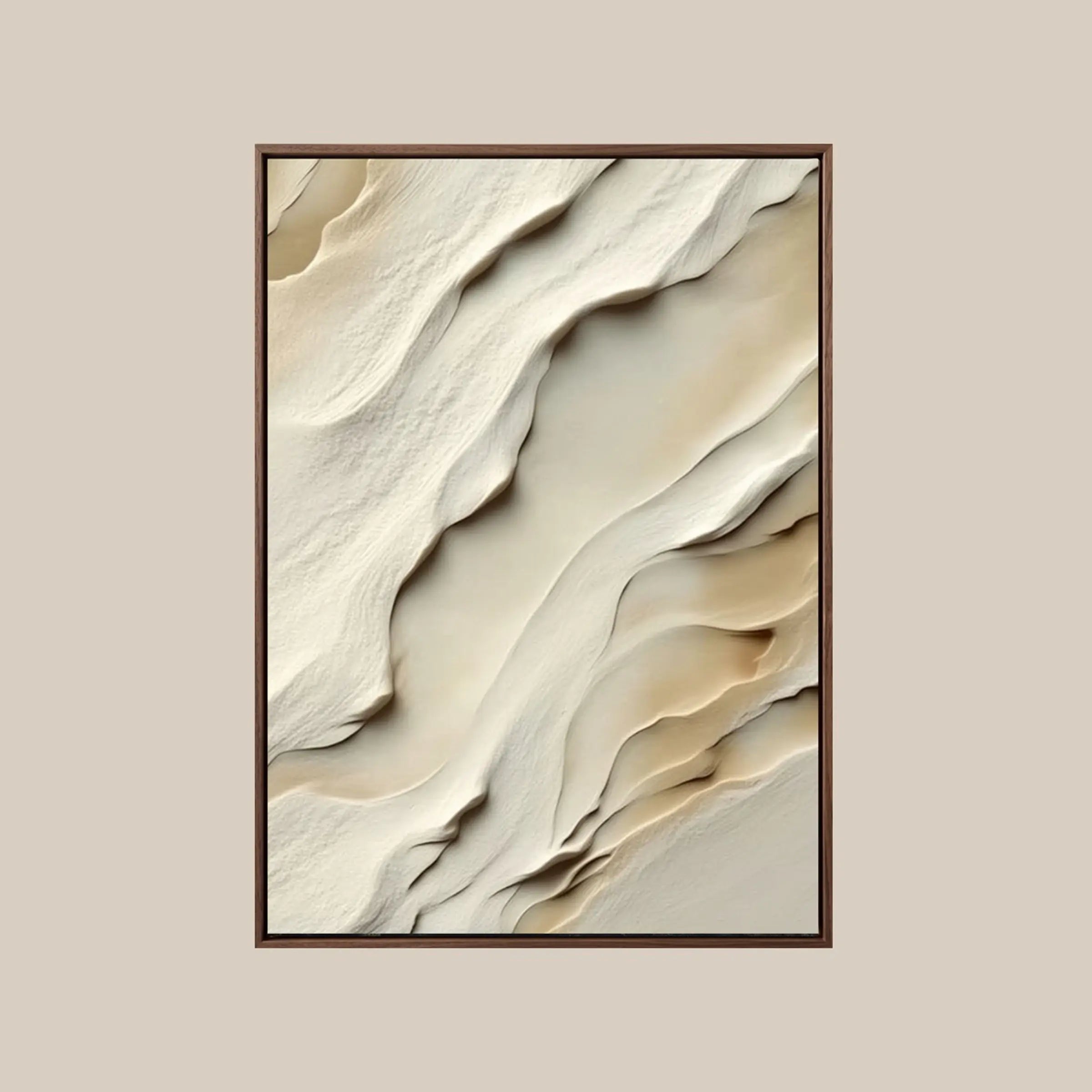 Textured Wall Art ｜ Serene-Mist-Ochre