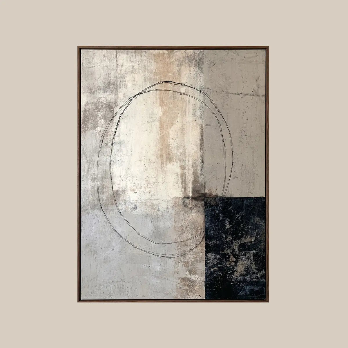 Neutral Wall Art ｜ Ivory-Silence