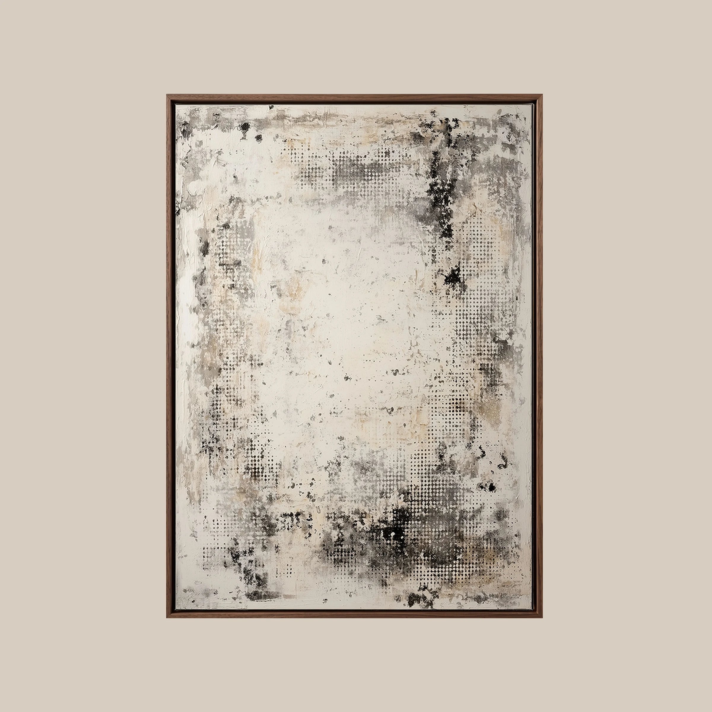 Textured Wall Art ｜ Stucco-Halftone-Patina