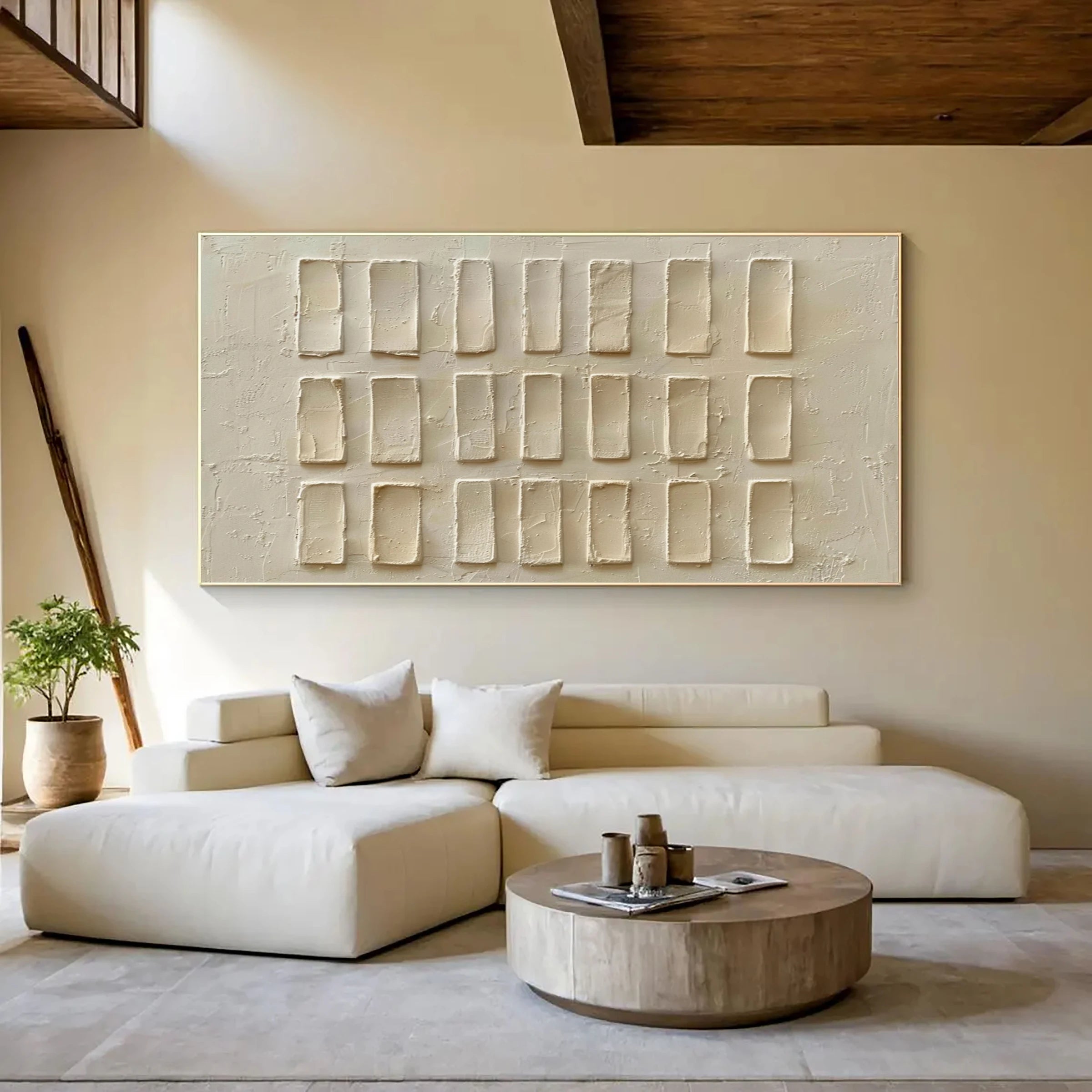 Textured Wall Art ｜ Stucco-Lattice-Relic