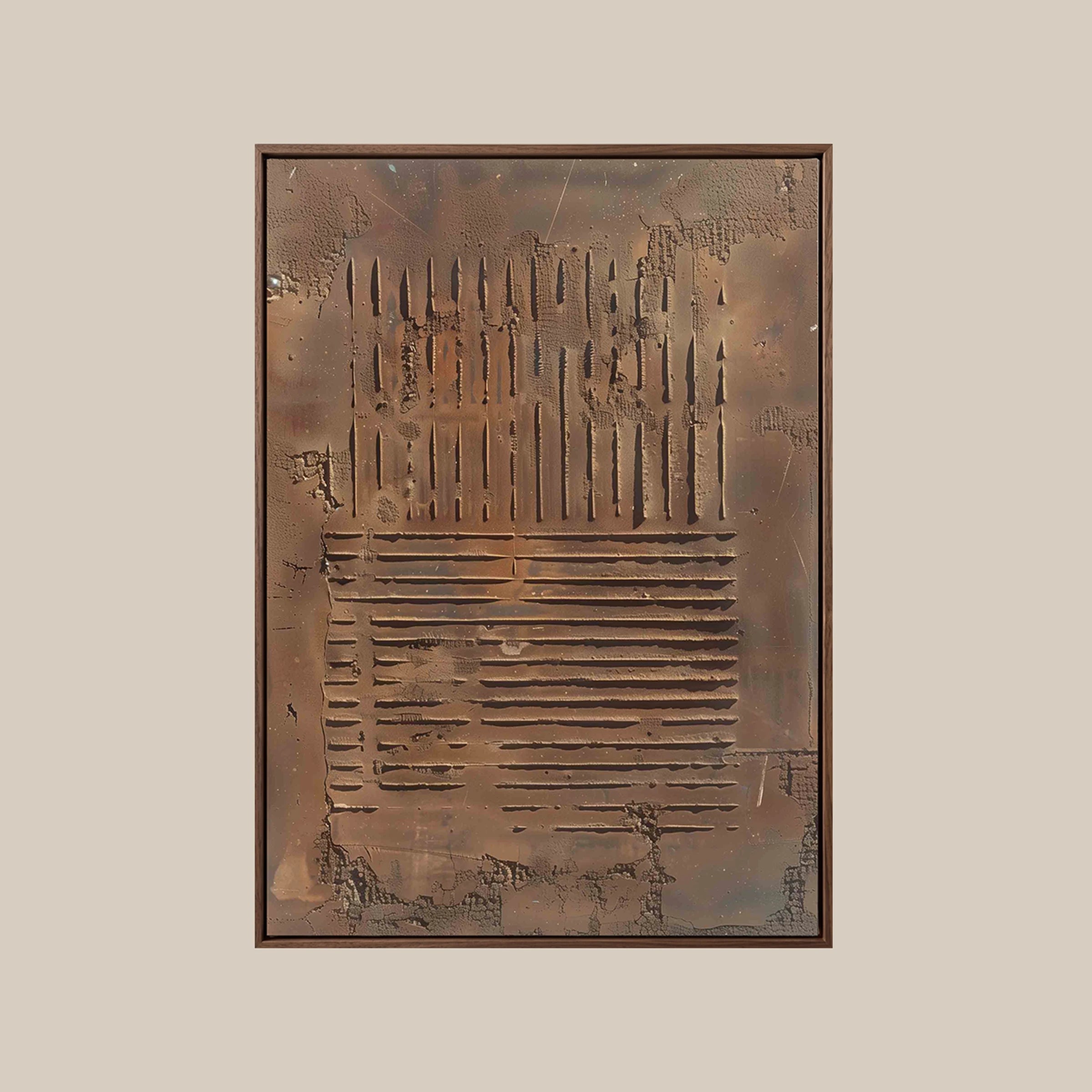 Textured Wall Art ｜ Stucco-Scarp-Chrono