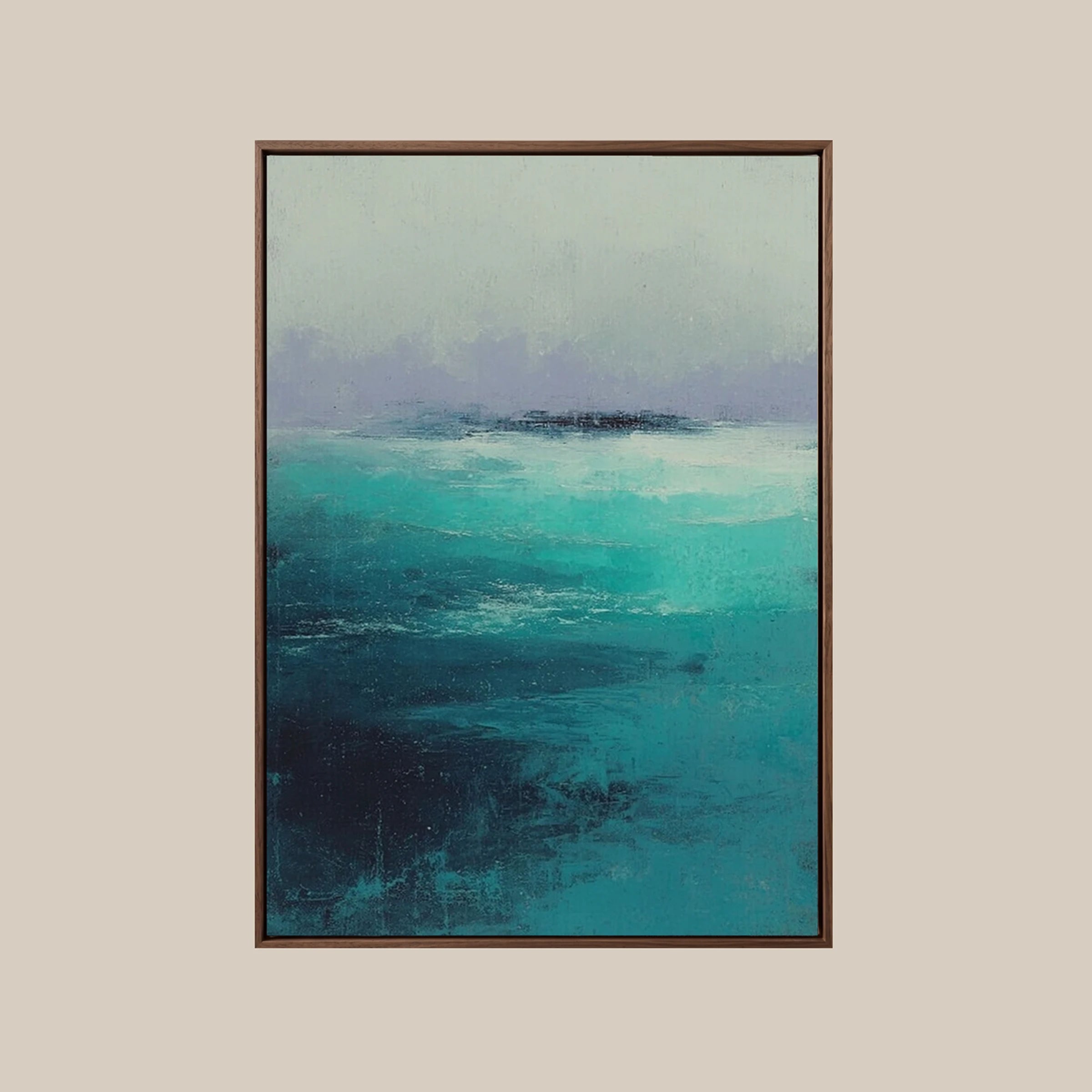 Color Field Painting ｜ Teal-Aura-Drift