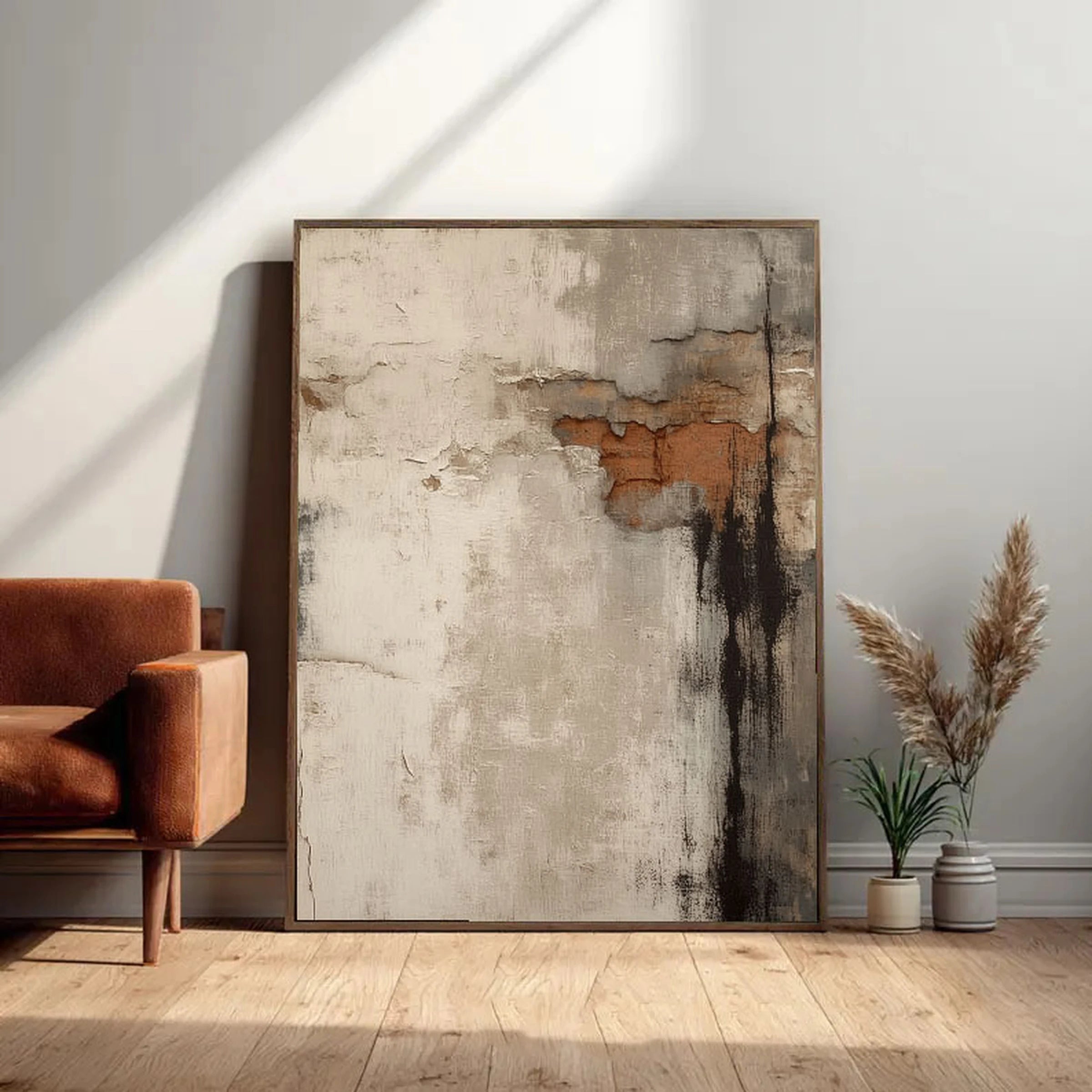 Neutral Wall Art ｜ Terracotta-Mud-Vestige