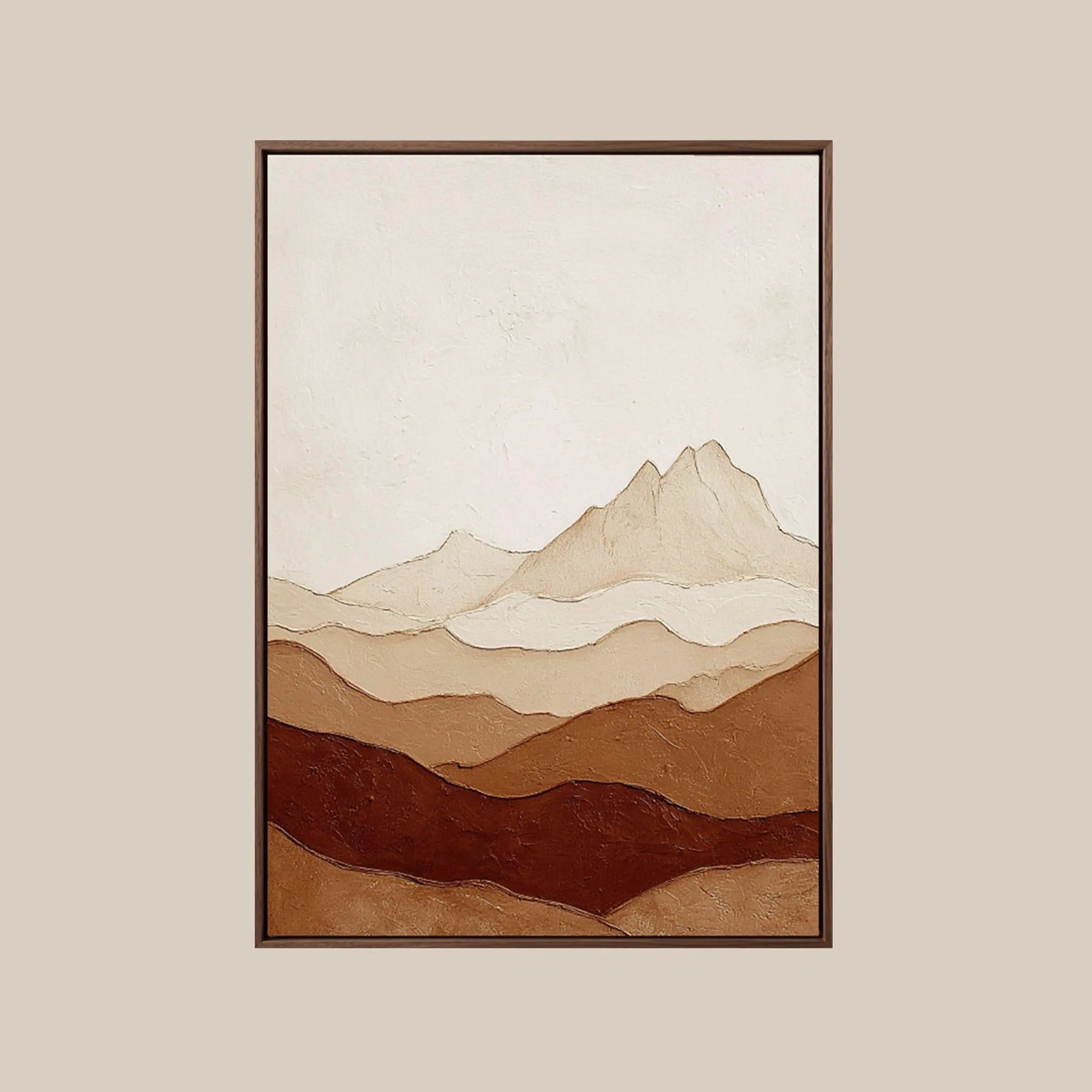 Abstract Landscape ｜ Terracotta-Ridge-Serenity