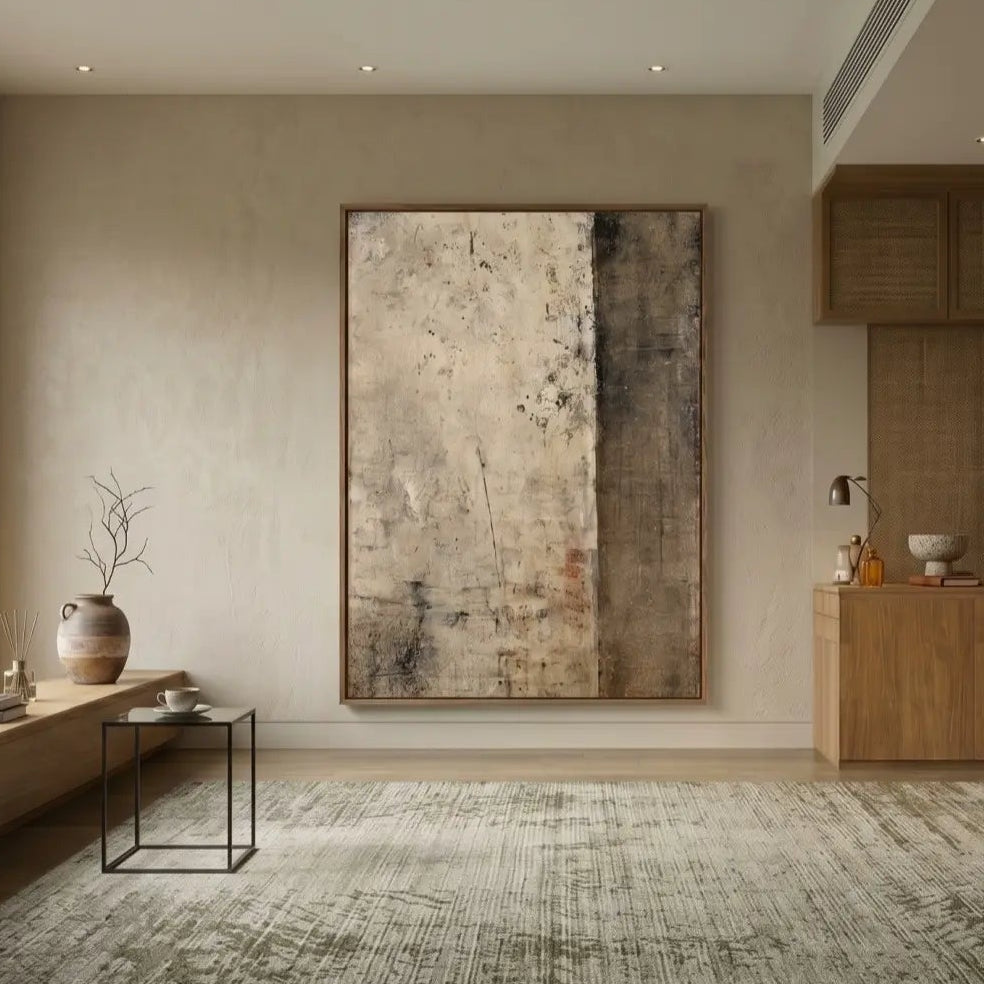 Neutral Wall Art ｜ Urban-Concrete-Trace