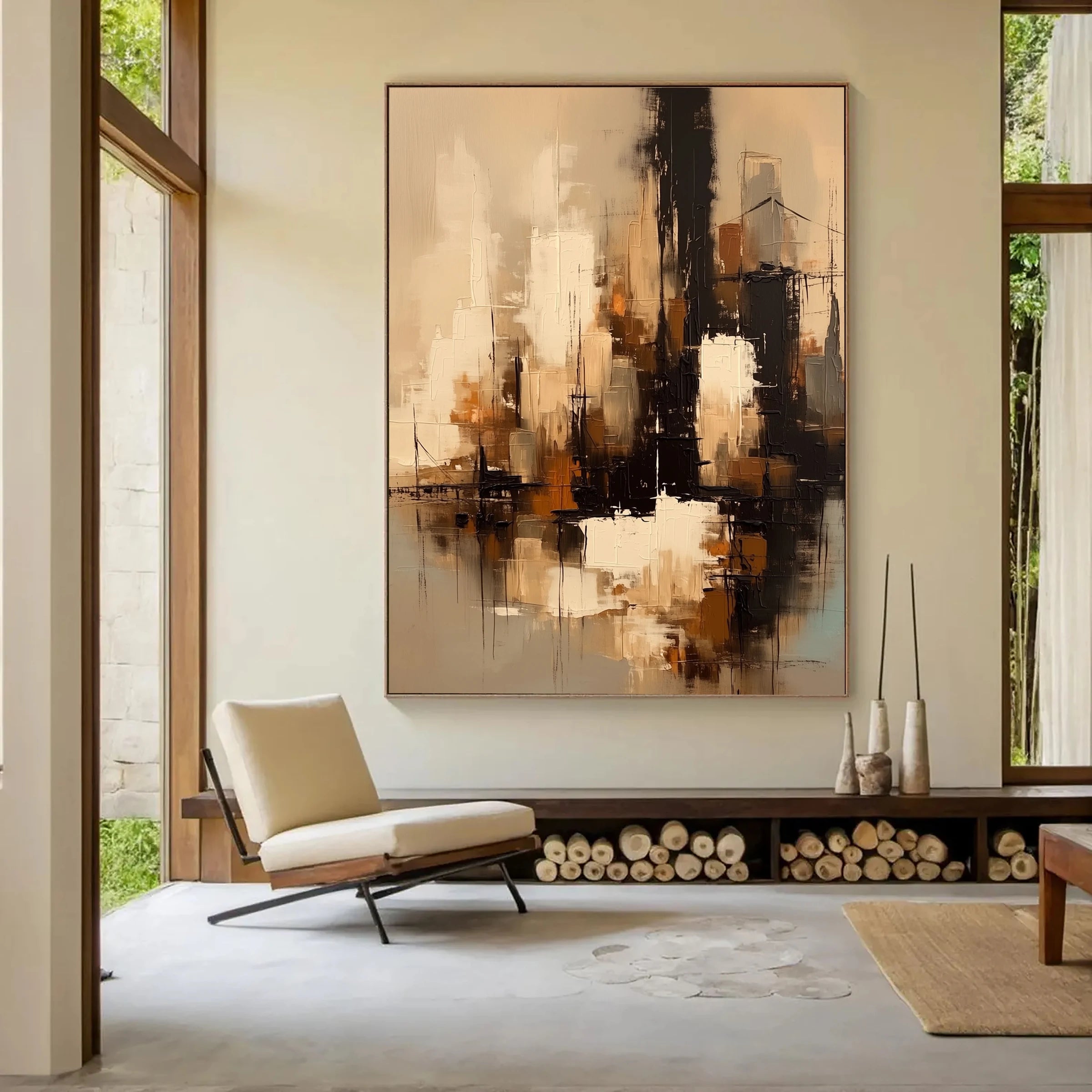 Japandi Wall Art ｜ Urban-Strata-Reflection