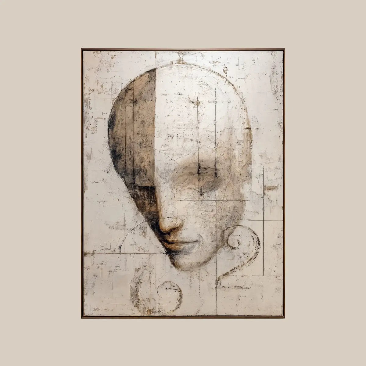 Neutral Wall Art ｜ Asymmetric-Calm