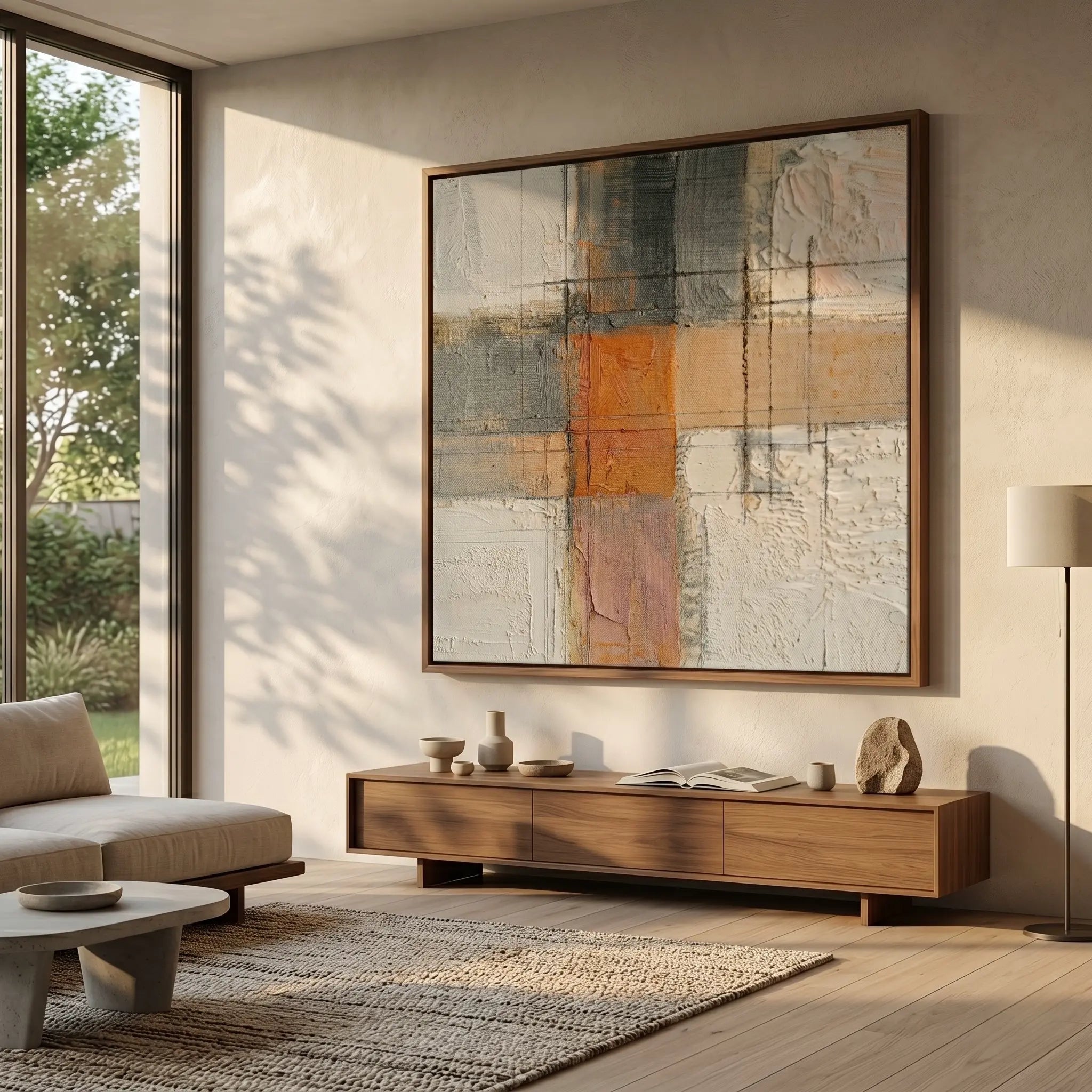 Japandi Wall Art ｜ Woven-Horizon-Patchwork