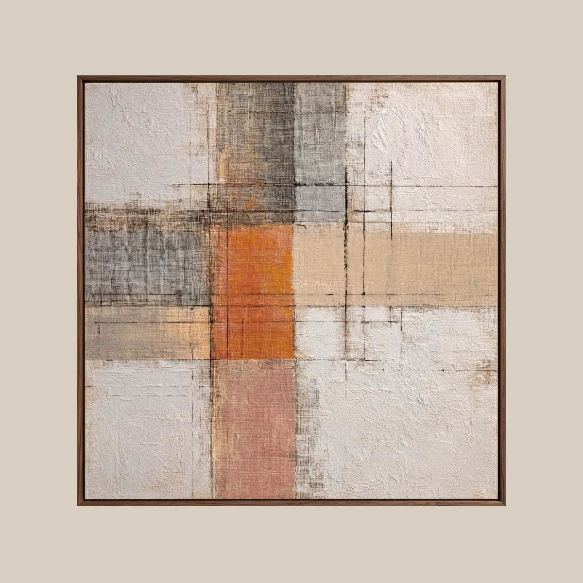 Japandi Wall Art ｜ Woven-Horizon-Patchwork