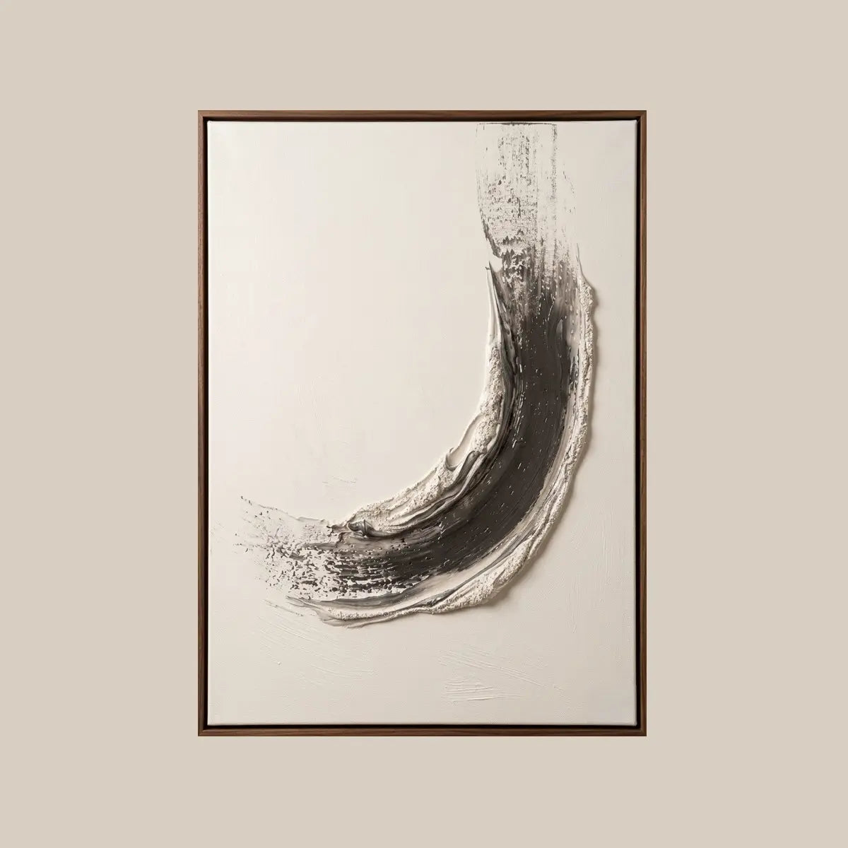 Textured Wall Art ｜ Zen-Crescent-Sweep