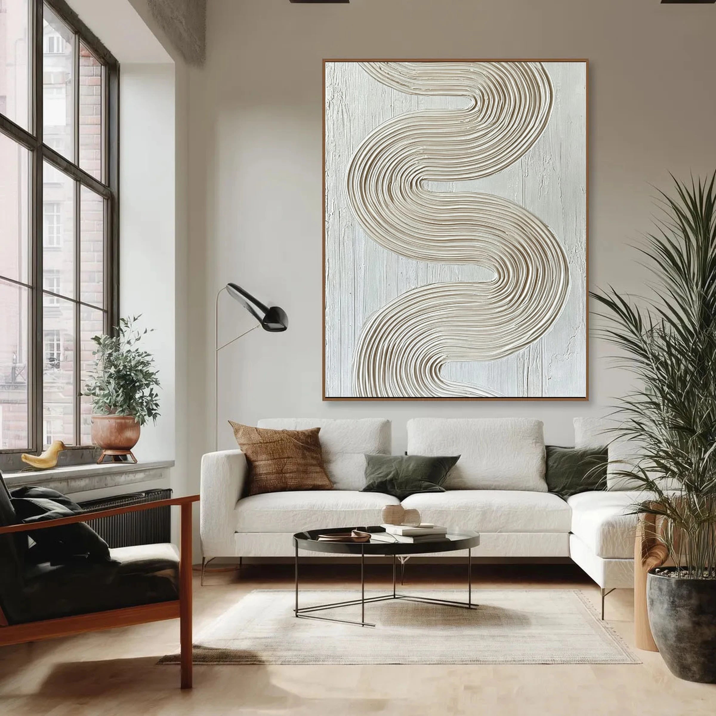 Textured Wall Art ｜ Sinuous-Calcite-Patina