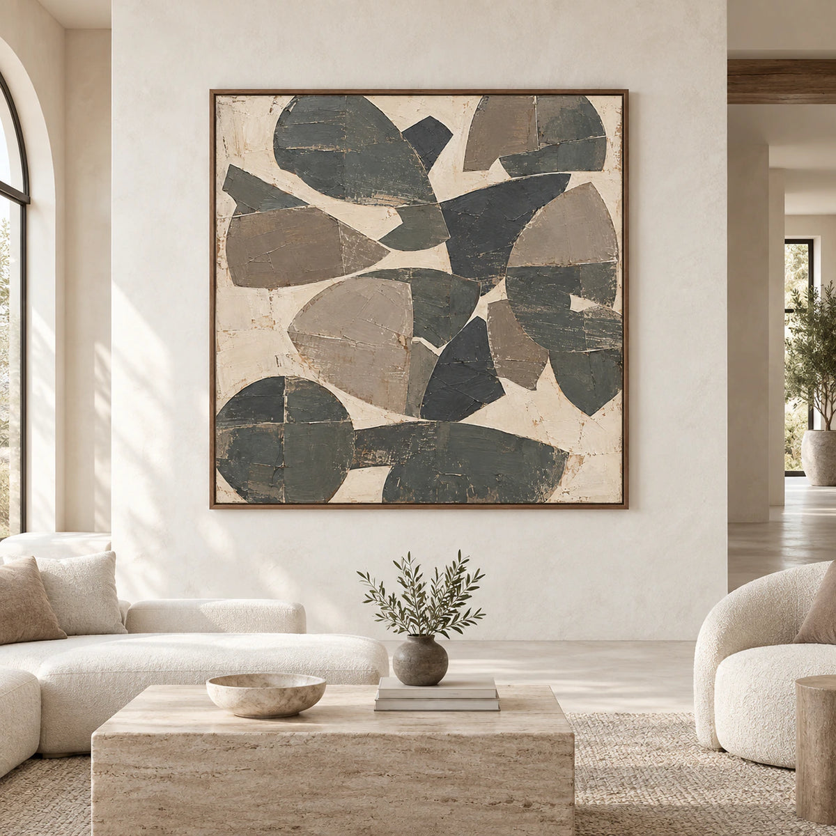 Aperture-Relic displayed at large scale in a bright architectural living space.