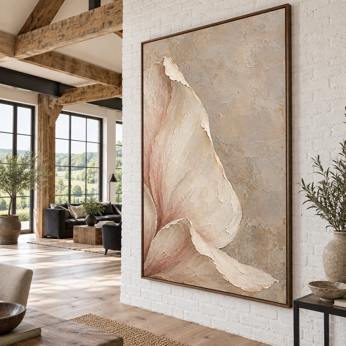 Bloom-Contour featured prominently in an expansive hospitality loft interior.