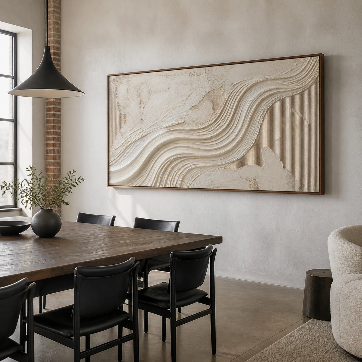 Calcium-Current above a refined dining setting in natural daylight.