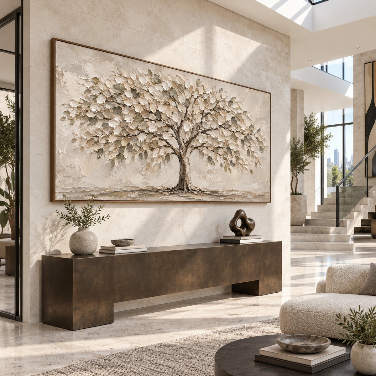 Canopy-Reverie presented at gallery scale in a luminous foyer.