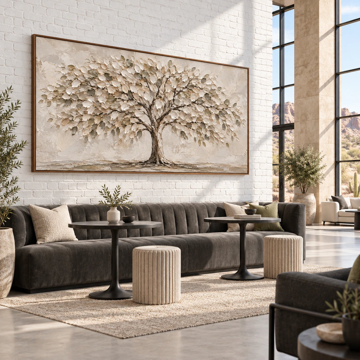 Canopy-Reverie anchoring an open, daylight-filled loft hospitality interior.