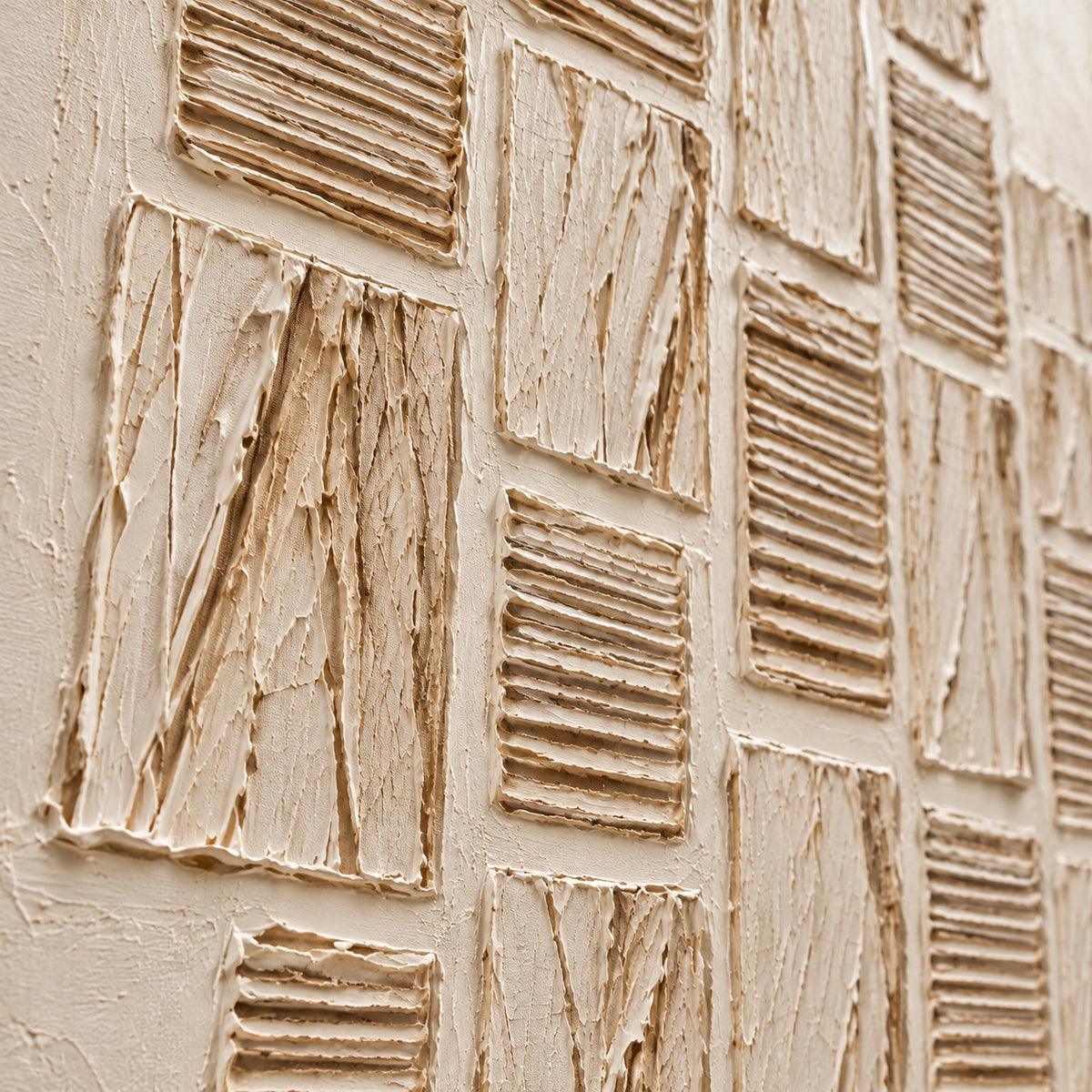 Carved-Cadence oil painting brushwork and impasto detail photographed from an oblique side angle