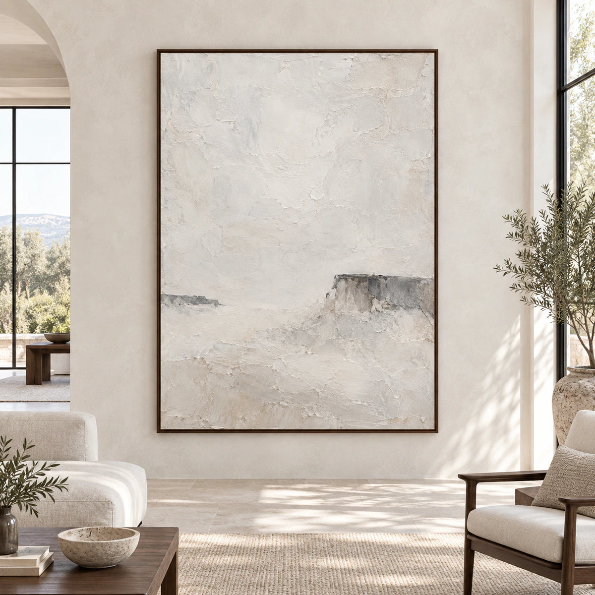 Chalk-Butte displayed at large scale in a bright, spacious architectural living room.