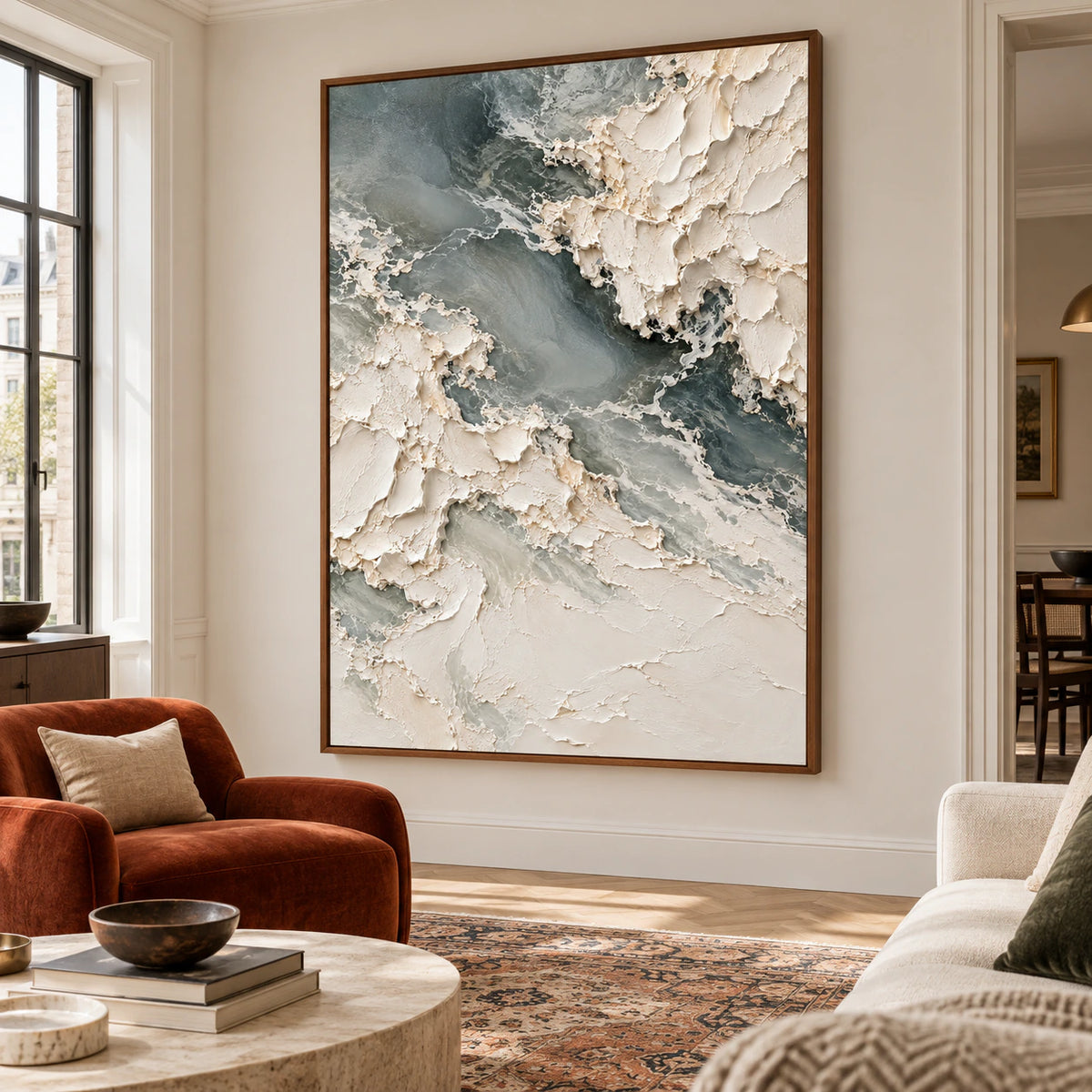 Chalkwater-Fold displayed prominently in a traditional living room.