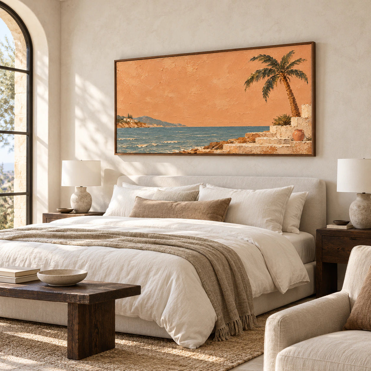 Copper-Littoral | Abstract Landscape Wall Art – spazioil