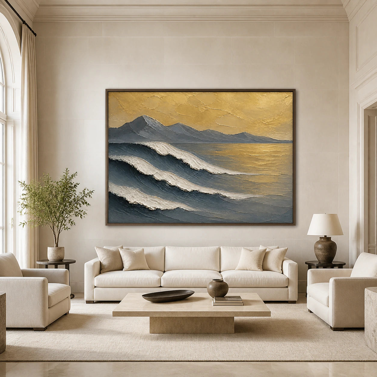 Hushed-Summit displayed at large scale in a bright architectural living space.