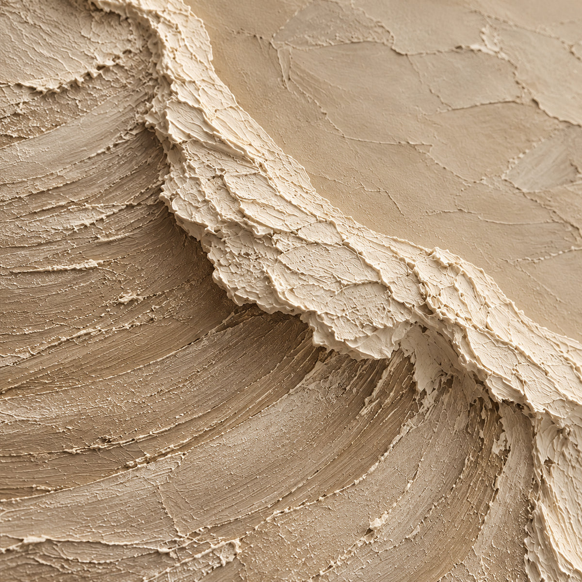 Limestone-Spindrift oil painting brushwork and impasto detail photographed from an oblique side angle