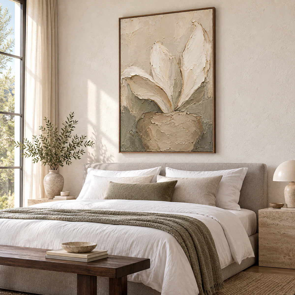 Linen-Anther in a quiet bedroom with soft natural light.