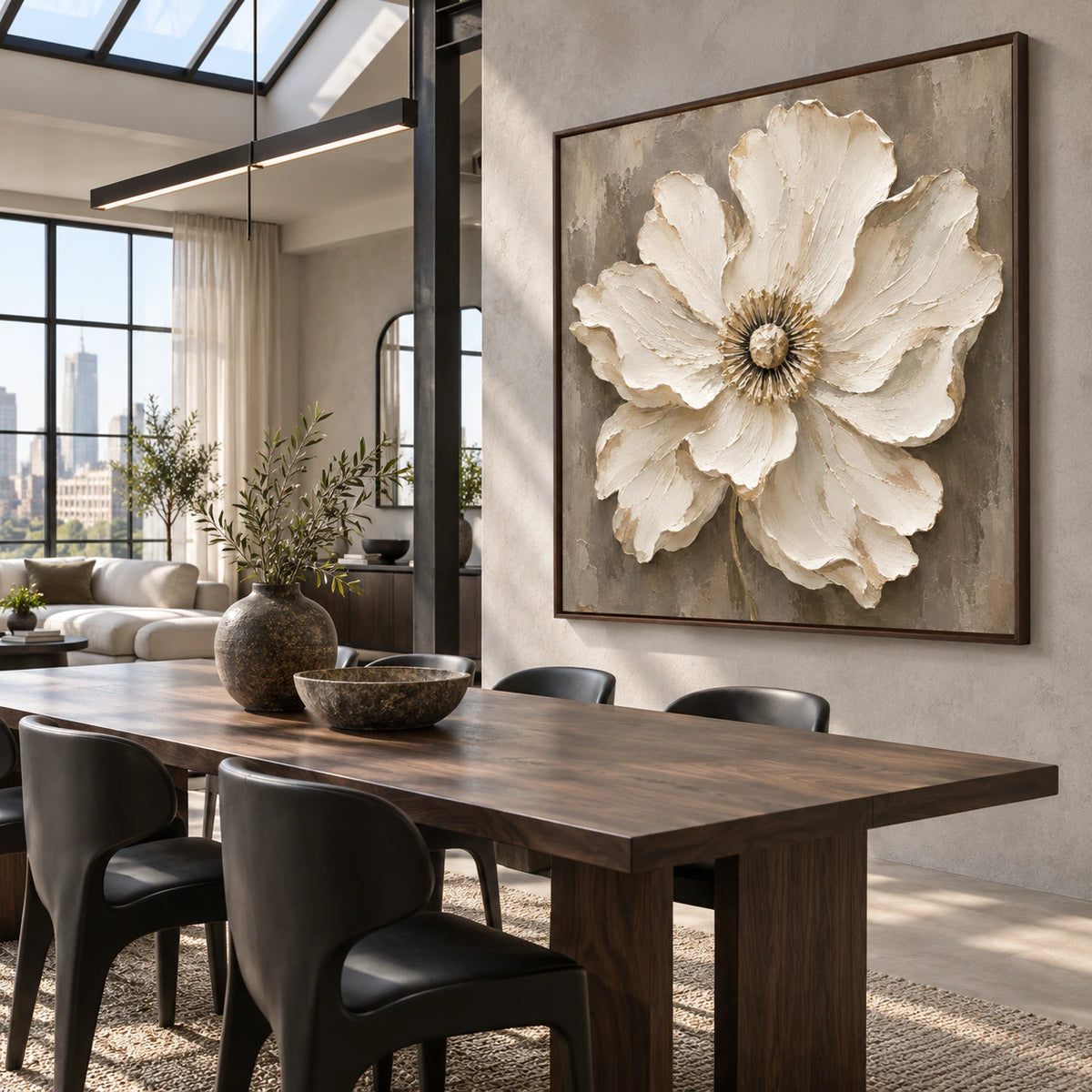Linen-Opulence displayed at large scale in a refined dining room.